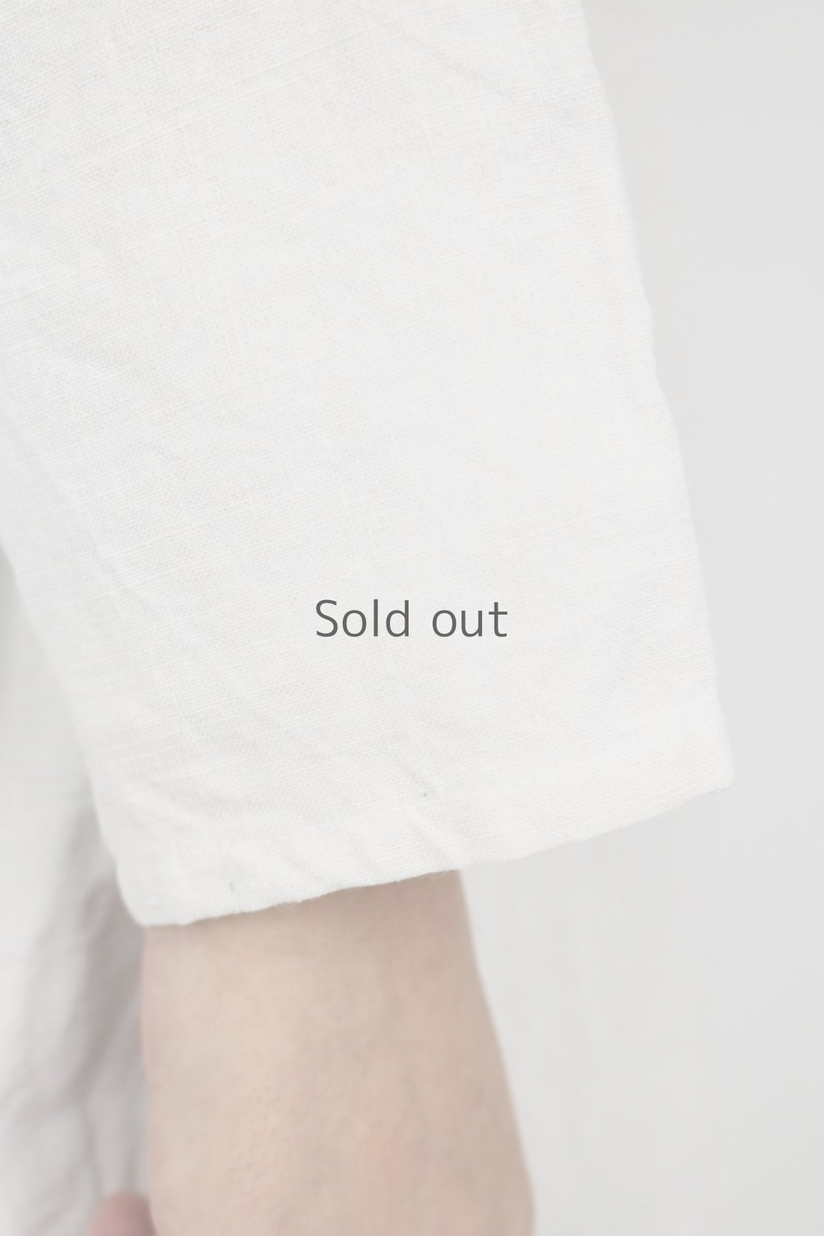 画像7: 【ササキチホ】アンティークリネン　Aラインワンピース（白） (7)