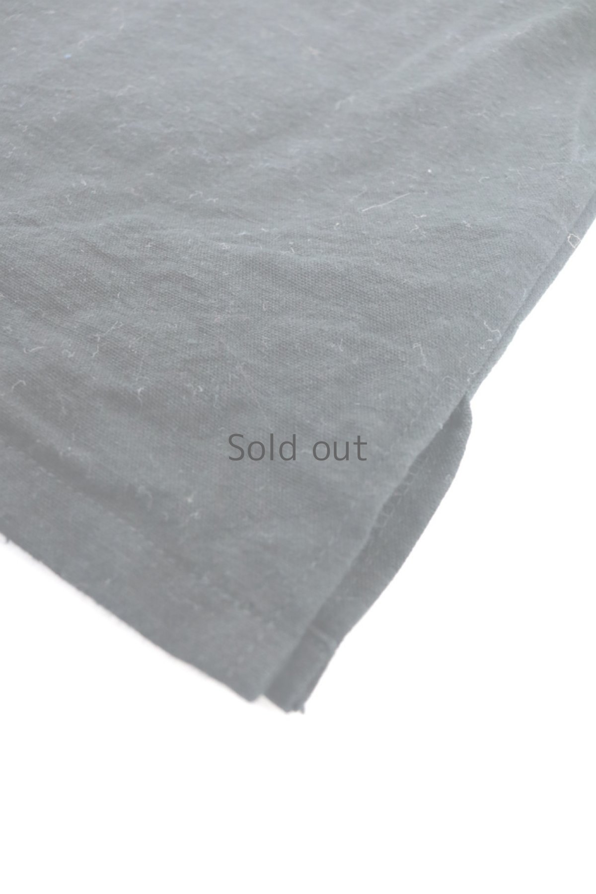 画像8: 【ササキチホ】アンティークリネン×染め　シンプルブラウス（黒） (8)