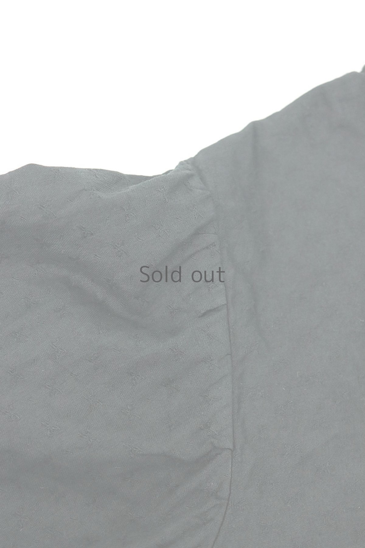 画像10: 【ドイツ】アンティークコットン×染め　クラシック　フリルブラウス（黒） (10)