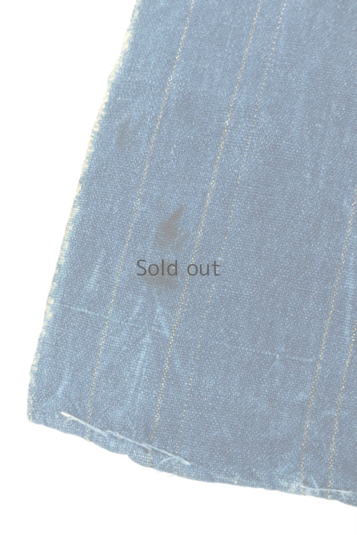 画像7: 【西アフリカ】手織り藍染め絞りの綿（星の柄） (7)