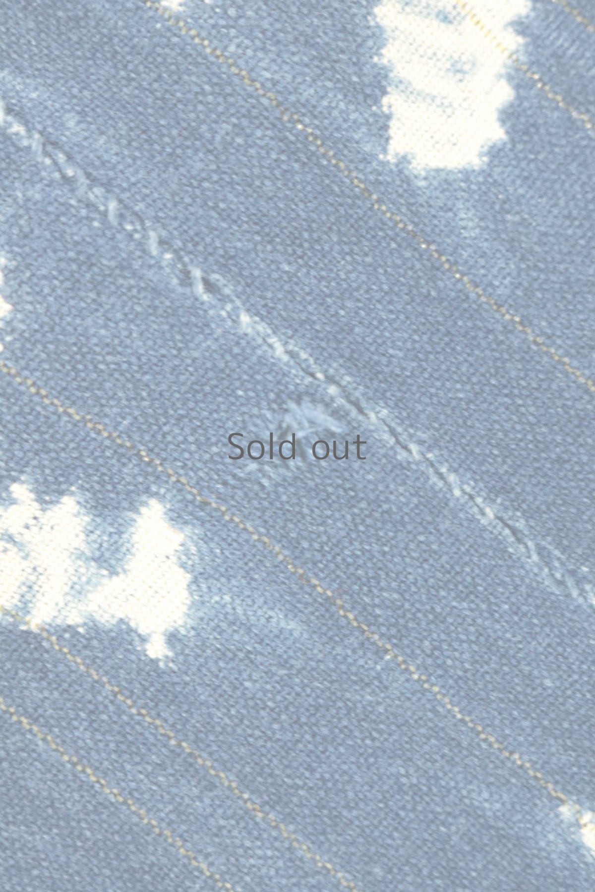 画像12: 【西アフリカ】手織り藍染め絞りの綿（星の柄） (12)