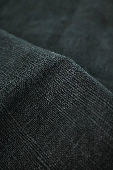 画像4: 【フランス】アンティークリネン×染め　手織りリネンのキッチンクロス（黒） (4)