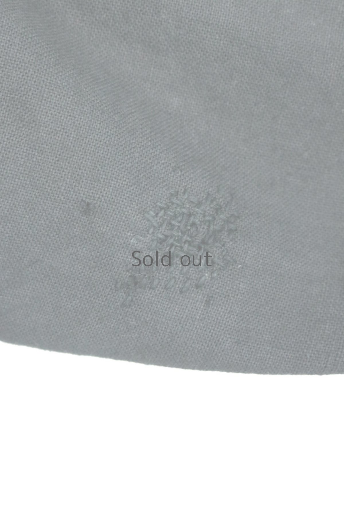 画像7: 【ササキチホ】ウクライナ刺繍リネン×染　パッチワーク　スモックシャツ（黒） (7)