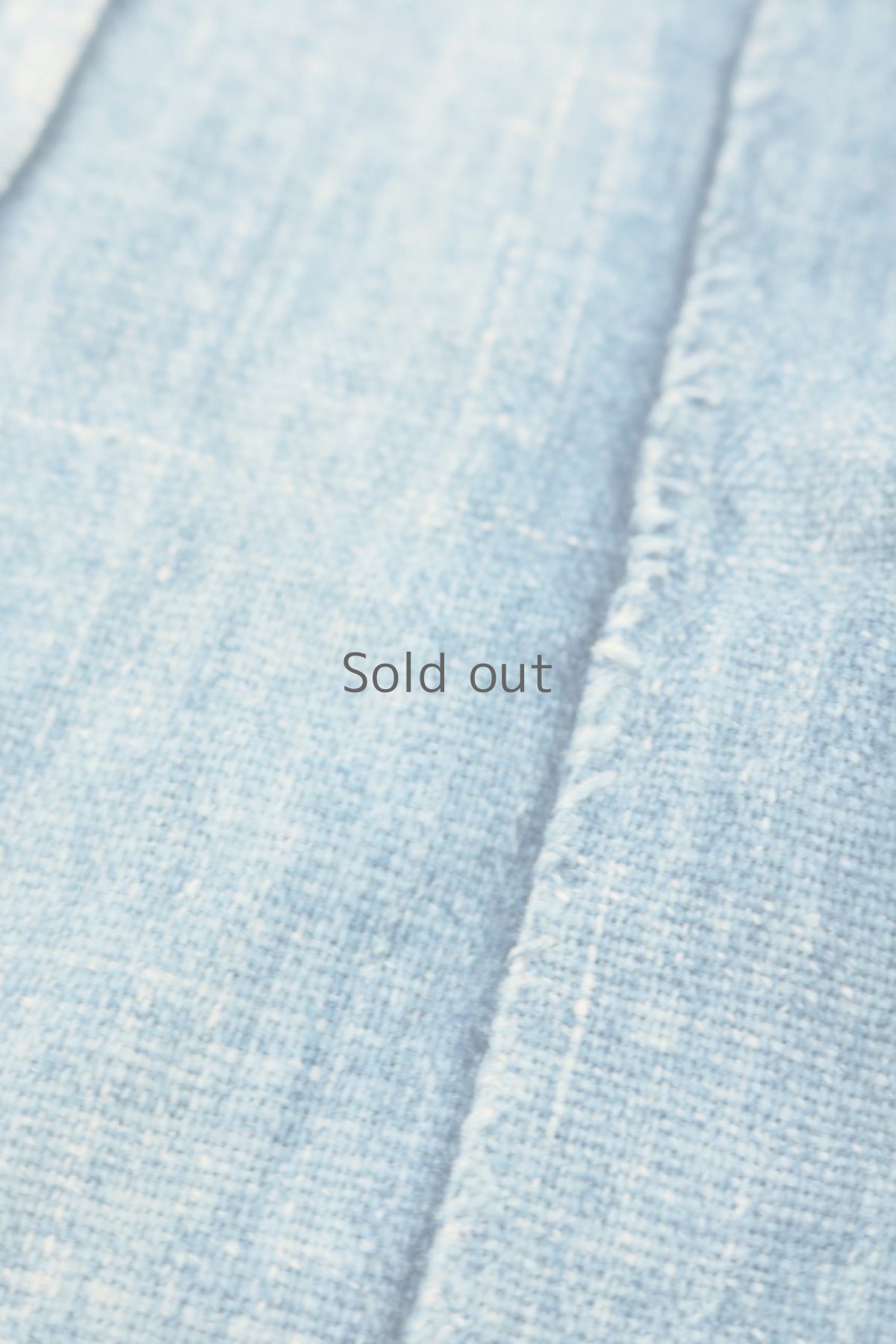 画像5: 【西アフリカ】手織り藍染め綿　ショール（薄い藍色） (5)