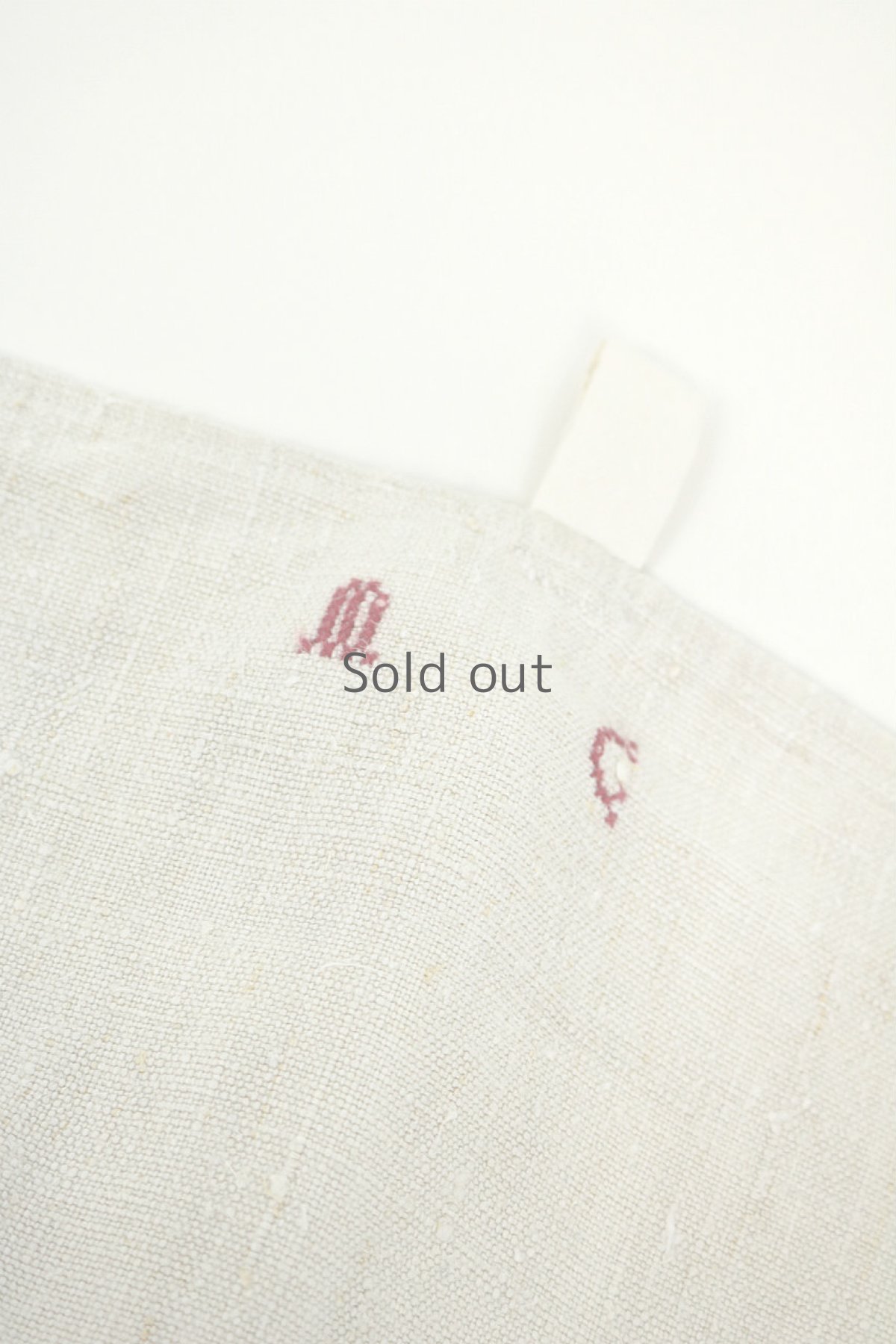 画像3: 【フランス】アンティークリネン　手織りリネンのキッチンクロス（イニシャルMC） (3)