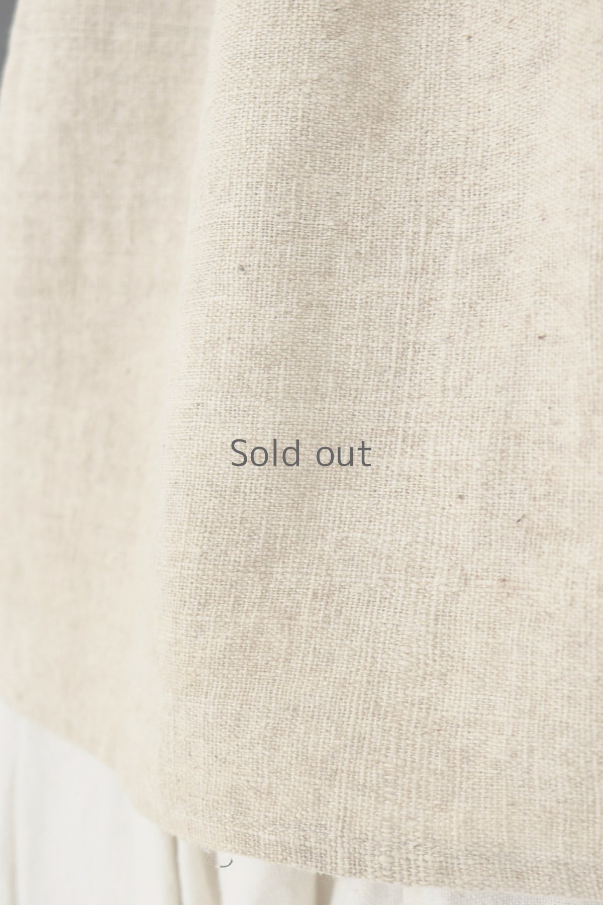 画像11: 【ササキチホ】古布　カシュクールブラウス（濃藍とベージュ） (11)