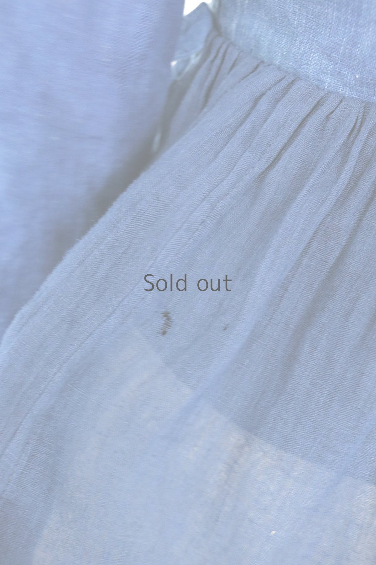 画像12: 【ササキチホ】古布　カシュクールブラウス（藍染古布とアンティークコットン） (12)