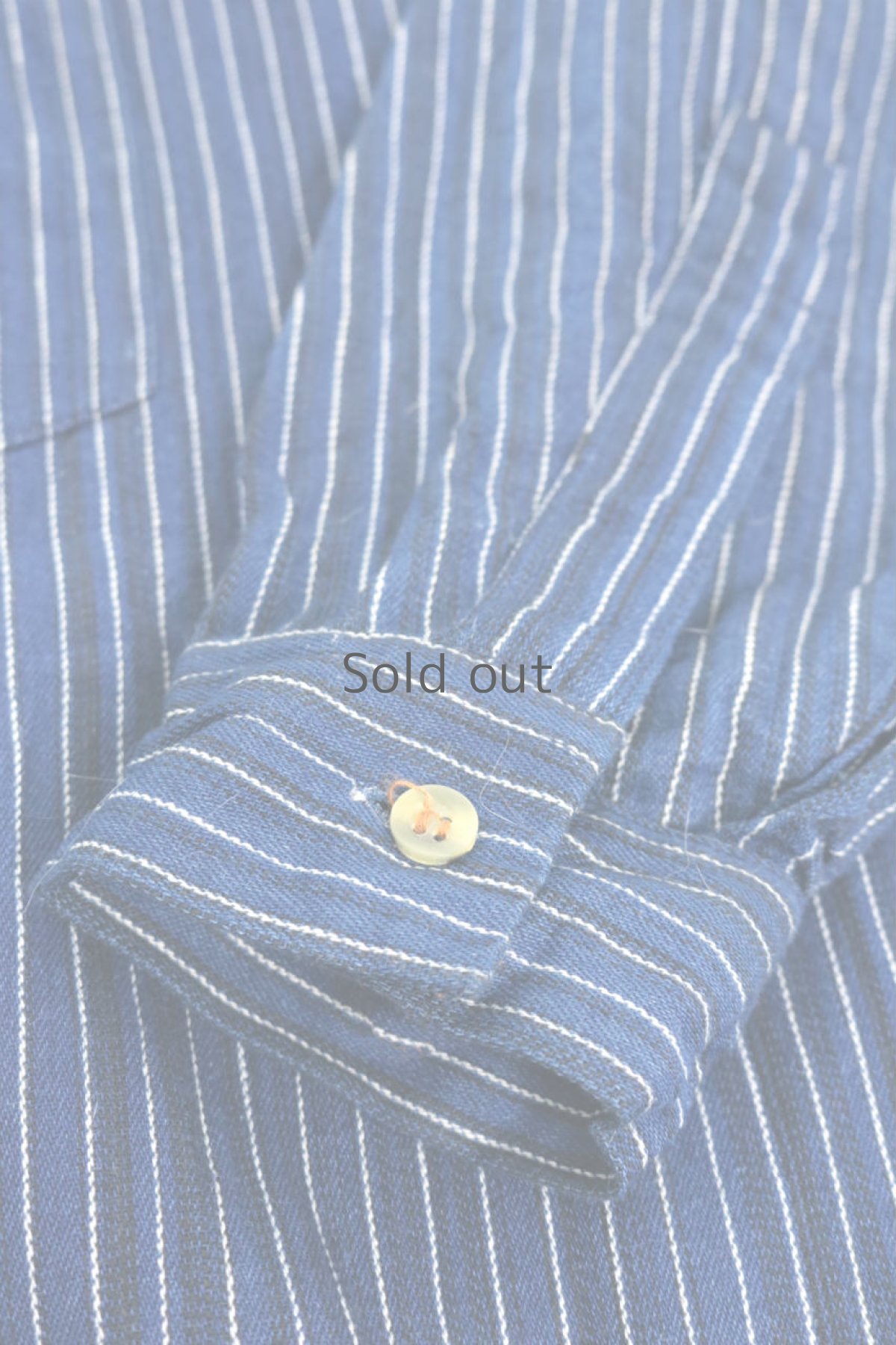 画像9: 【ドイツ】フィッシャーマン　フルオープンシャツ（インディゴストライプ） (9)