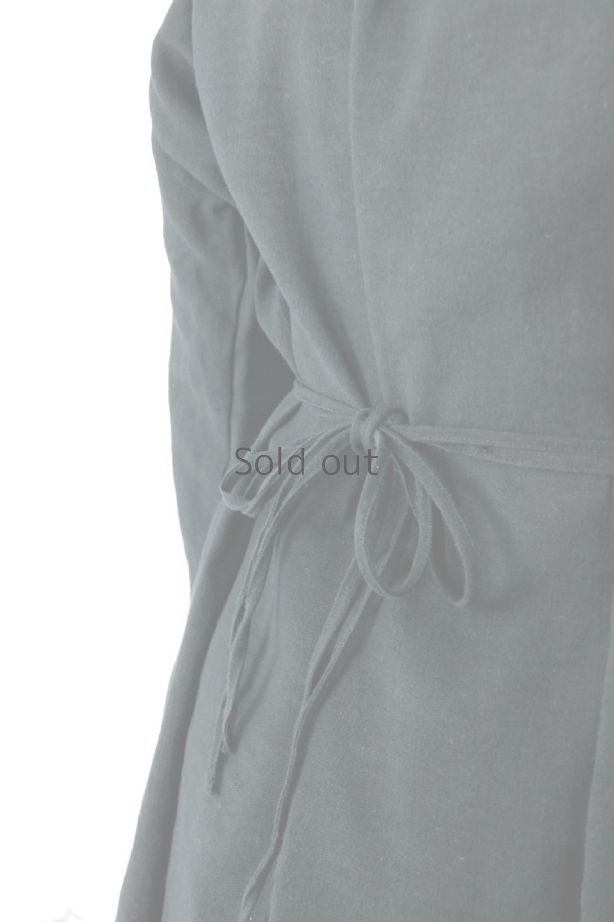 画像12: 【ササキチホ】アンティークリネン×染め　フォークロア2WAYドレス（黒色） (12)