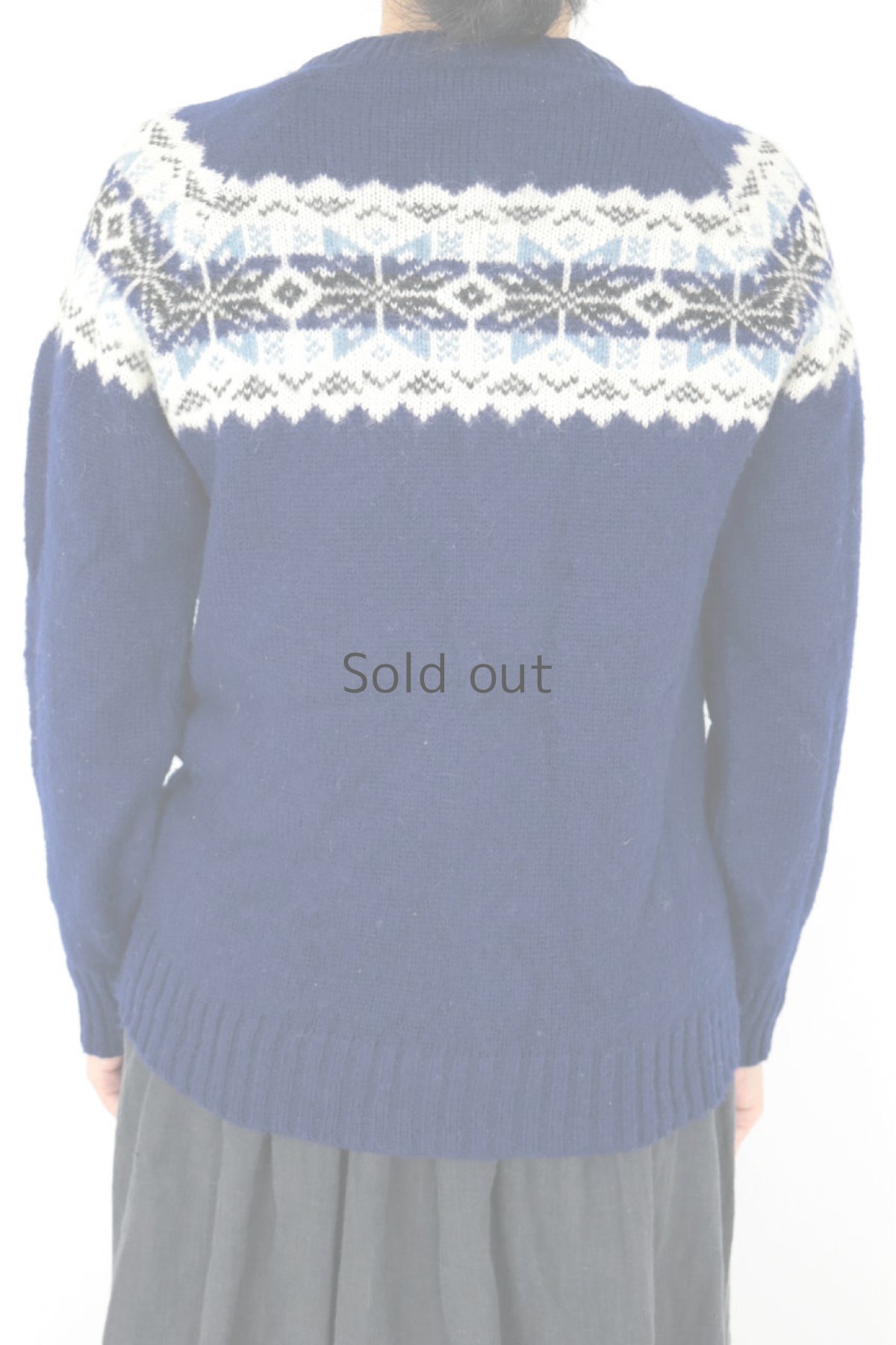 画像10: 【ノルウェー】ビンテージ　ノルディックカーディガン（ネイビー） (10)