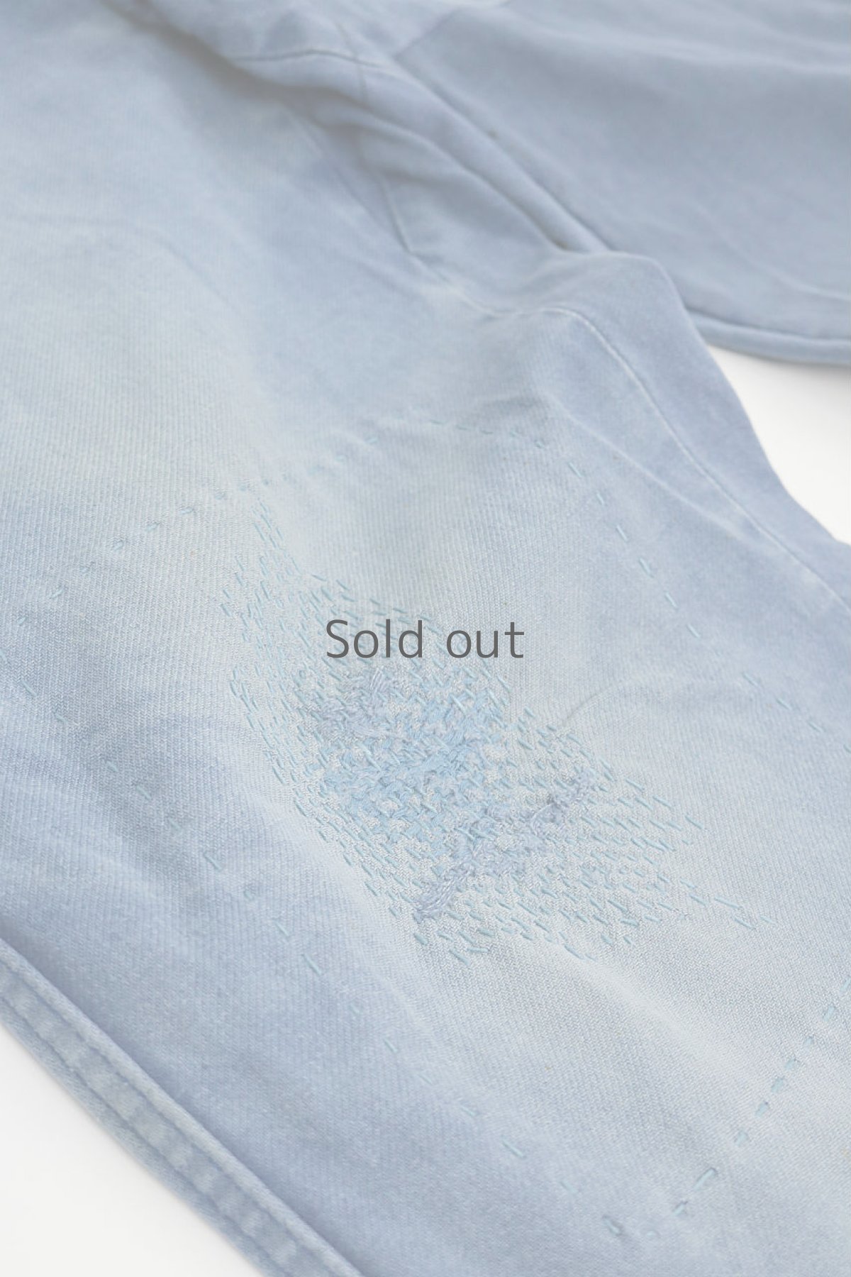 画像7: 【フランス】1960年代 パッチワークとリペアのブルーワークパンツ (7)