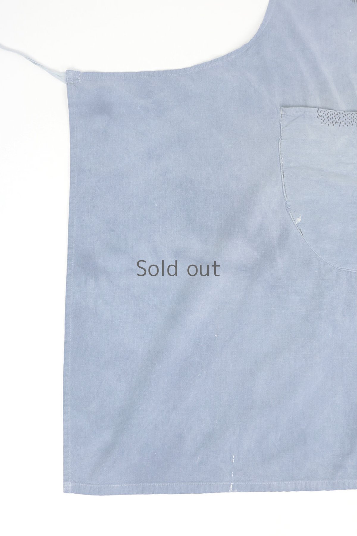 画像5: 【フランス】ビンテージ　リペアしたワークエプロン (5)