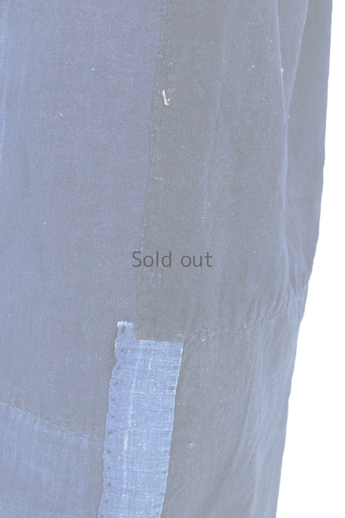 画像8: 【ササキチホ】農婦シリーズ　濃い藍のパッチワークスカート（リバーシブル） (8)