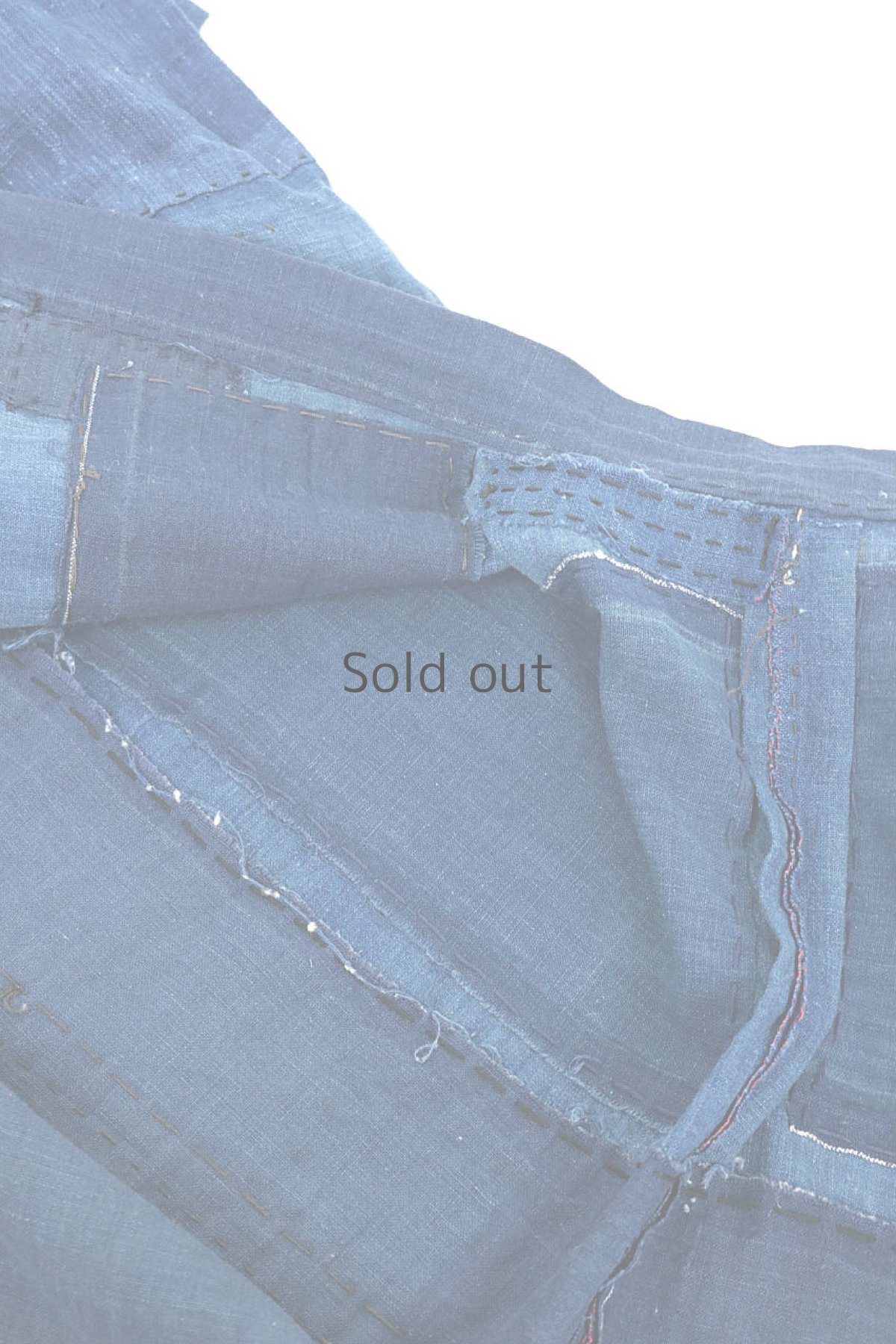 画像10: 【ササキチホ】藍染古布　ベトナムの少数民族風シャツ (10)