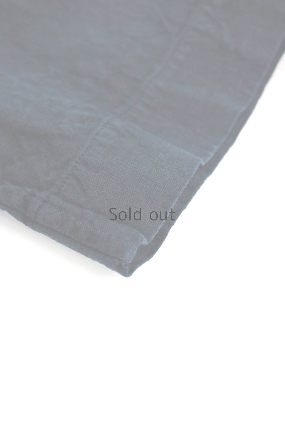 画像10: 【フランス】アンティークリネン×染　ハンパ丈袖ワンピース（青藍色） (10)