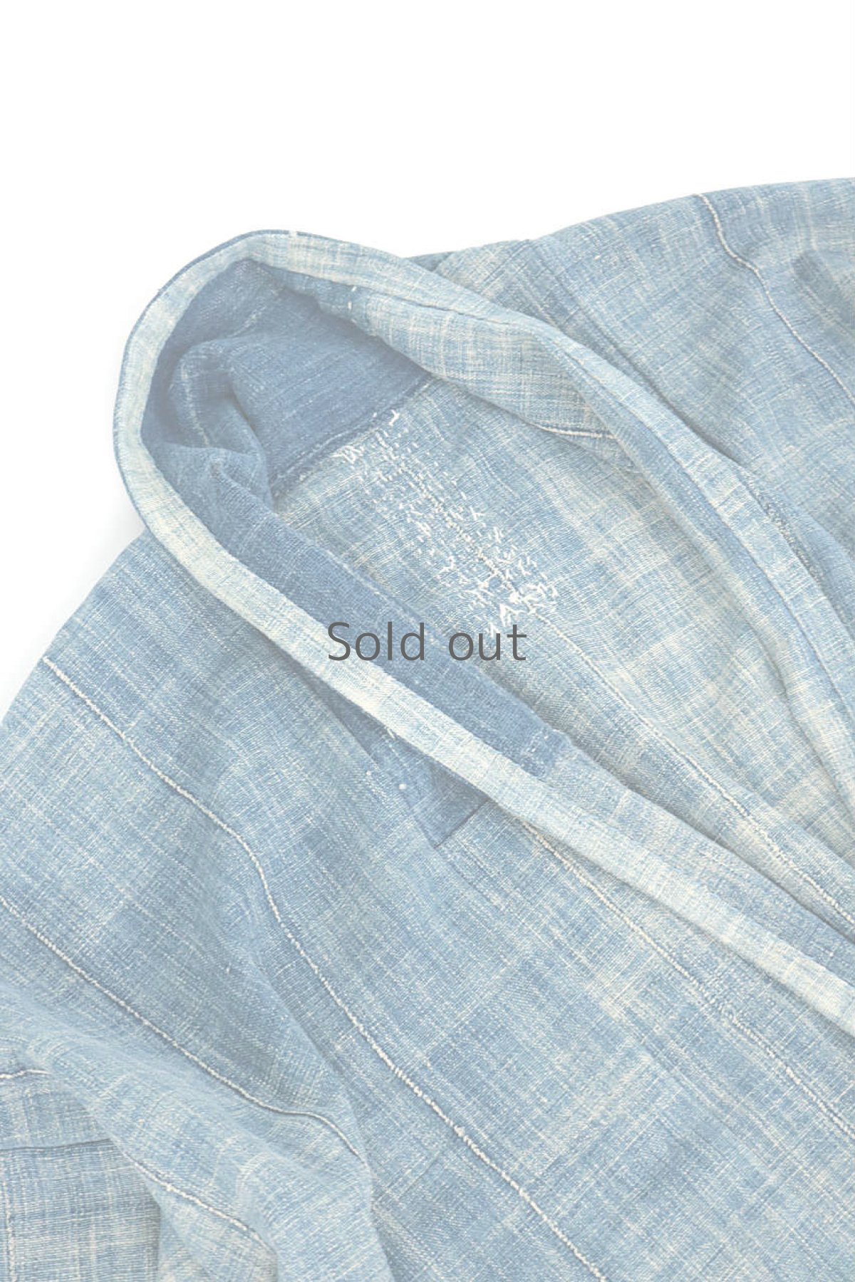 画像5: 【ササキチホ】手織り藍　羽織り（アフリカンインディゴ/ミドル丈） (5)