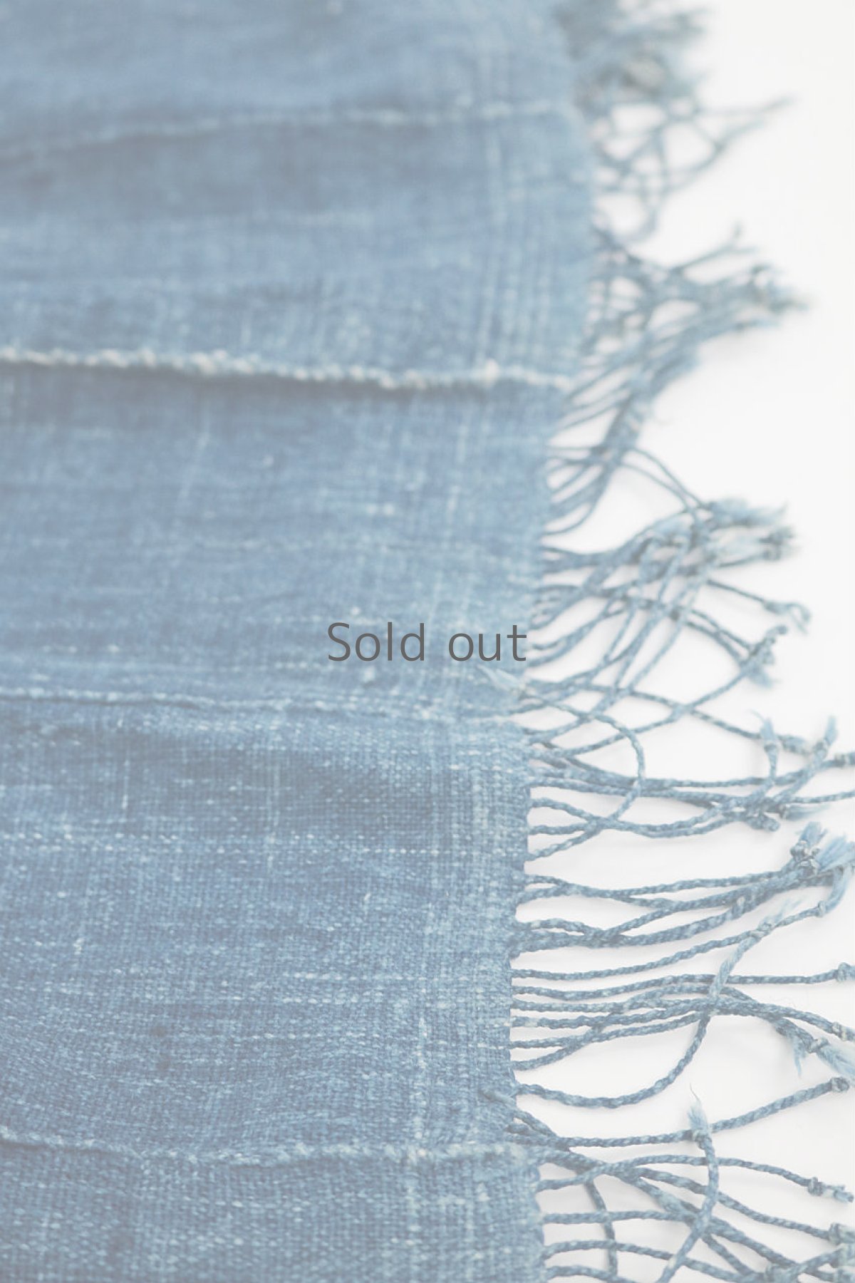 画像13: 【ササキチホ】手織り藍×古布　羽織り（アフリカンインディゴ/ロング丈） (13)