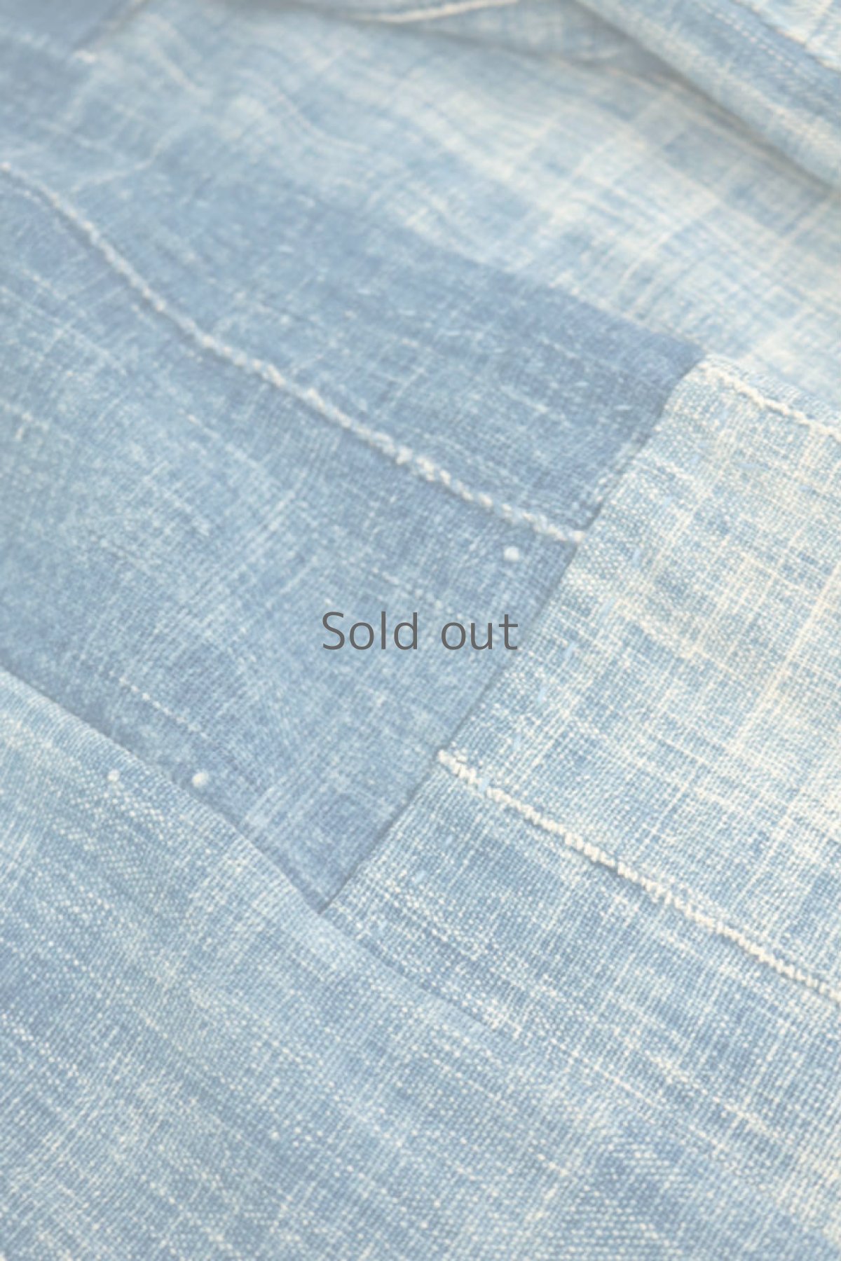 画像7: 【ササキチホ】手織り藍　羽織り（アフリカンインディゴ/ミドル丈） (7)