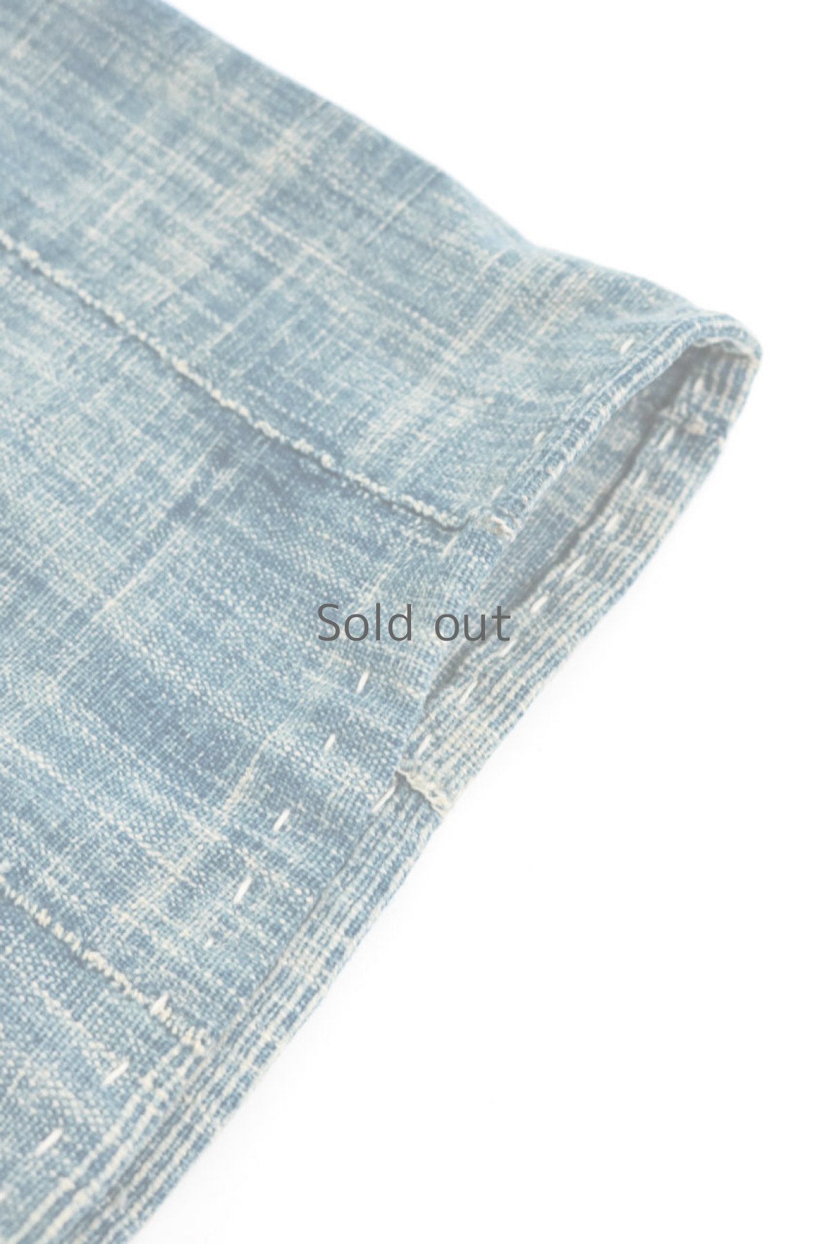 画像9: 【ササキチホ】手織り藍　羽織り（アフリカンインディゴ/ミドル丈） (9)