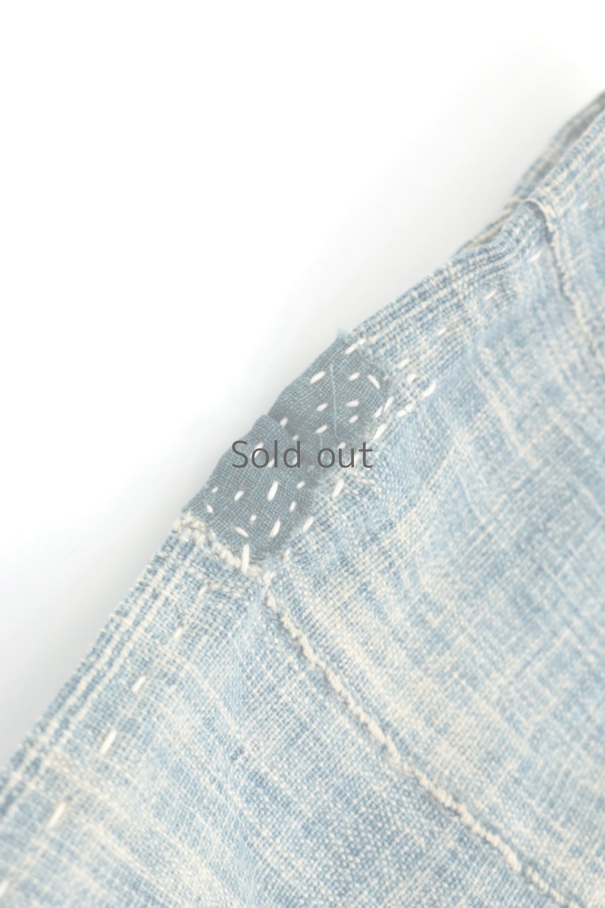 画像10: 【ササキチホ】手織り藍　羽織り（アフリカンインディゴ/ミドル丈） (10)