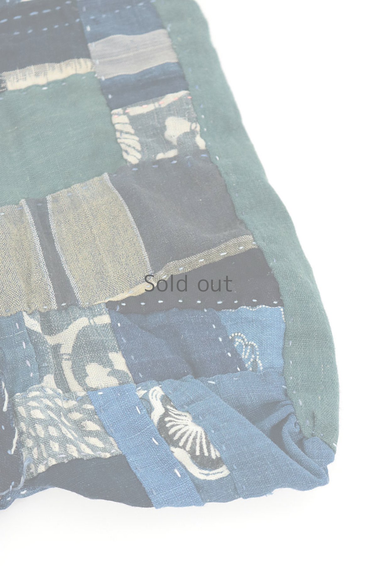 画像6: 【桃雪】藍染古布　ほっそい取っ手のやや小さめバック(リバーシブル) (6)