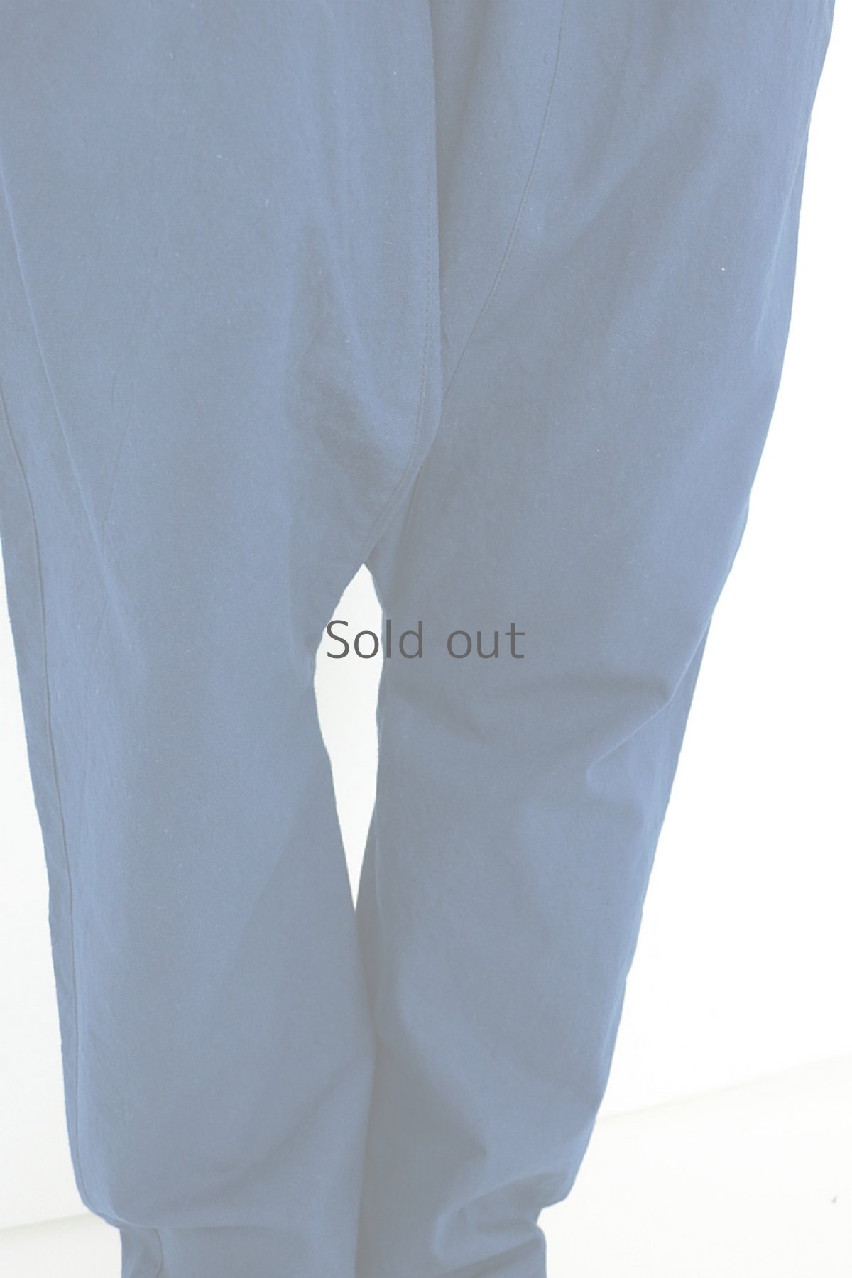 画像5: 【ササキチホ】アンティークリネン×染め　サルエルパンツ（紺） (5)