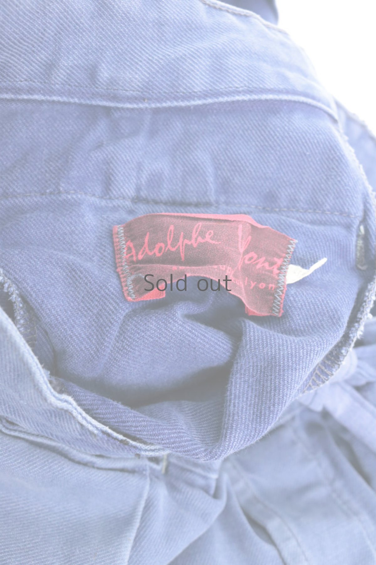 画像15: 【MITSUGU SASAKI】ビンテージ×リメイク　ワイドワークパンツ(ウエストひも） (15)