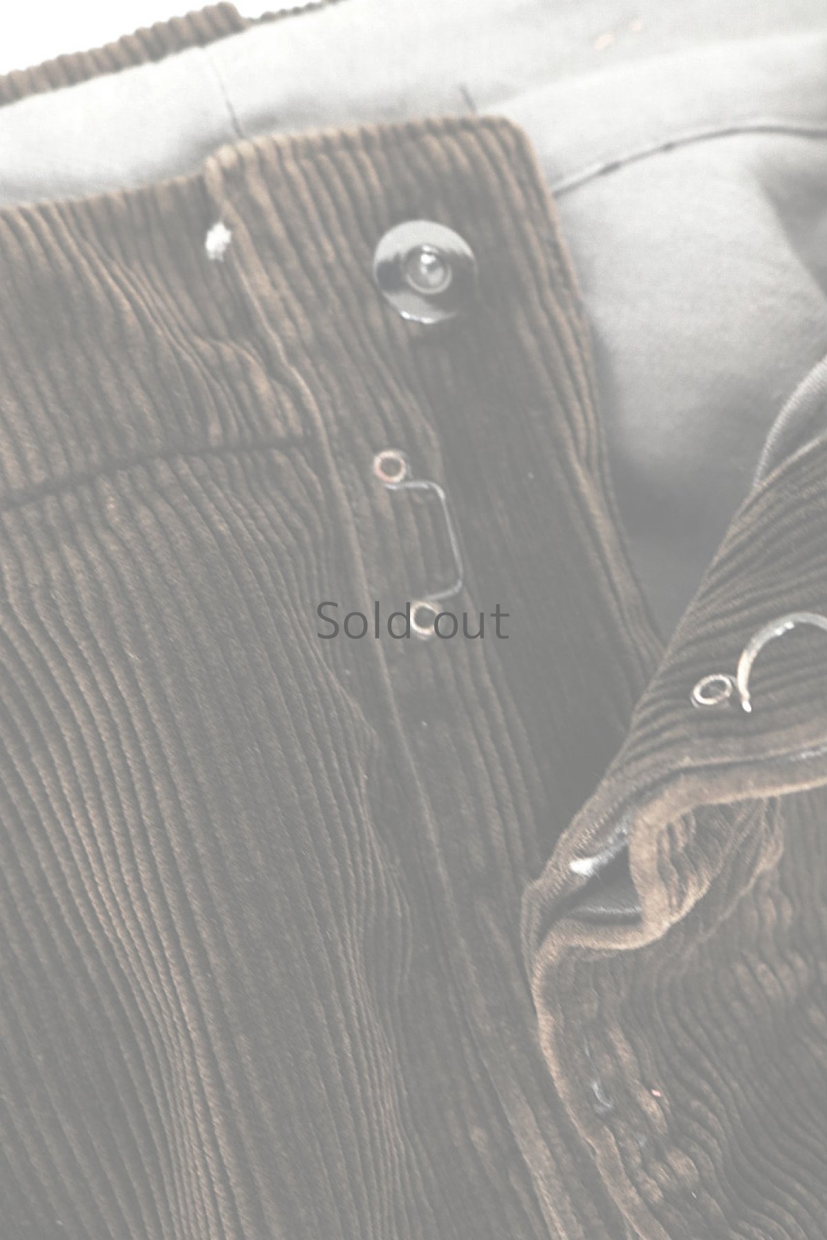 画像9: 【フランス】１９５０年代頃の太畝ブラウンコーデュロイパンツ（L'Inimitable） (9)