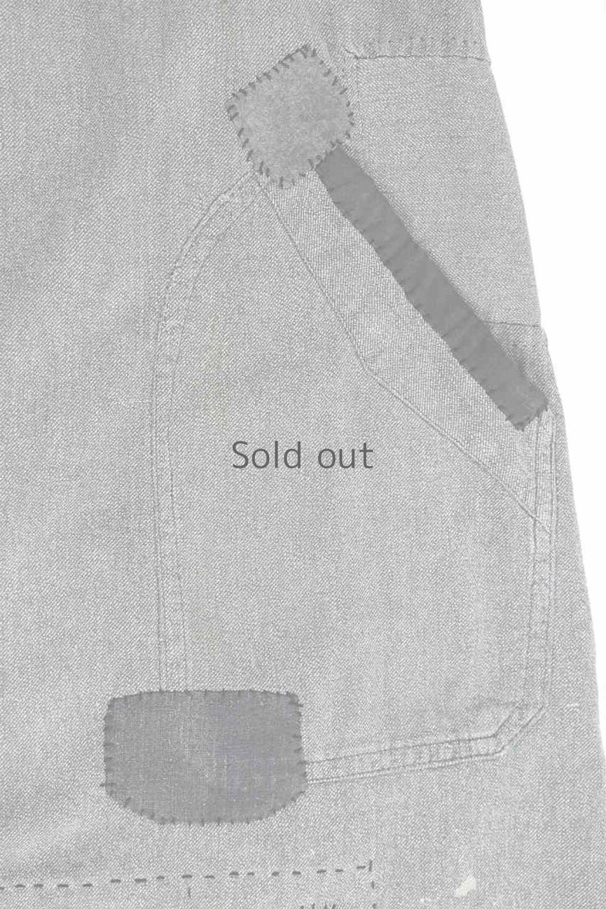 画像10: 【MITSUGU SASAKI】ビンテージリメイク　パッチワーク　黒シャンアトリエコート (10)