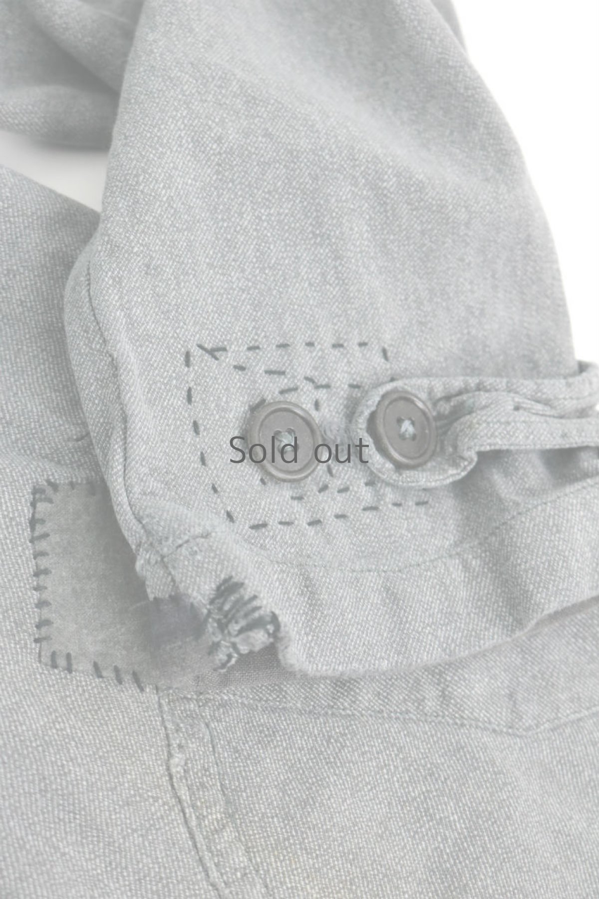 画像9: 【MITSUGU SASAKI】ビンテージリメイク　パッチワーク　黒シャンアトリエコート (9)