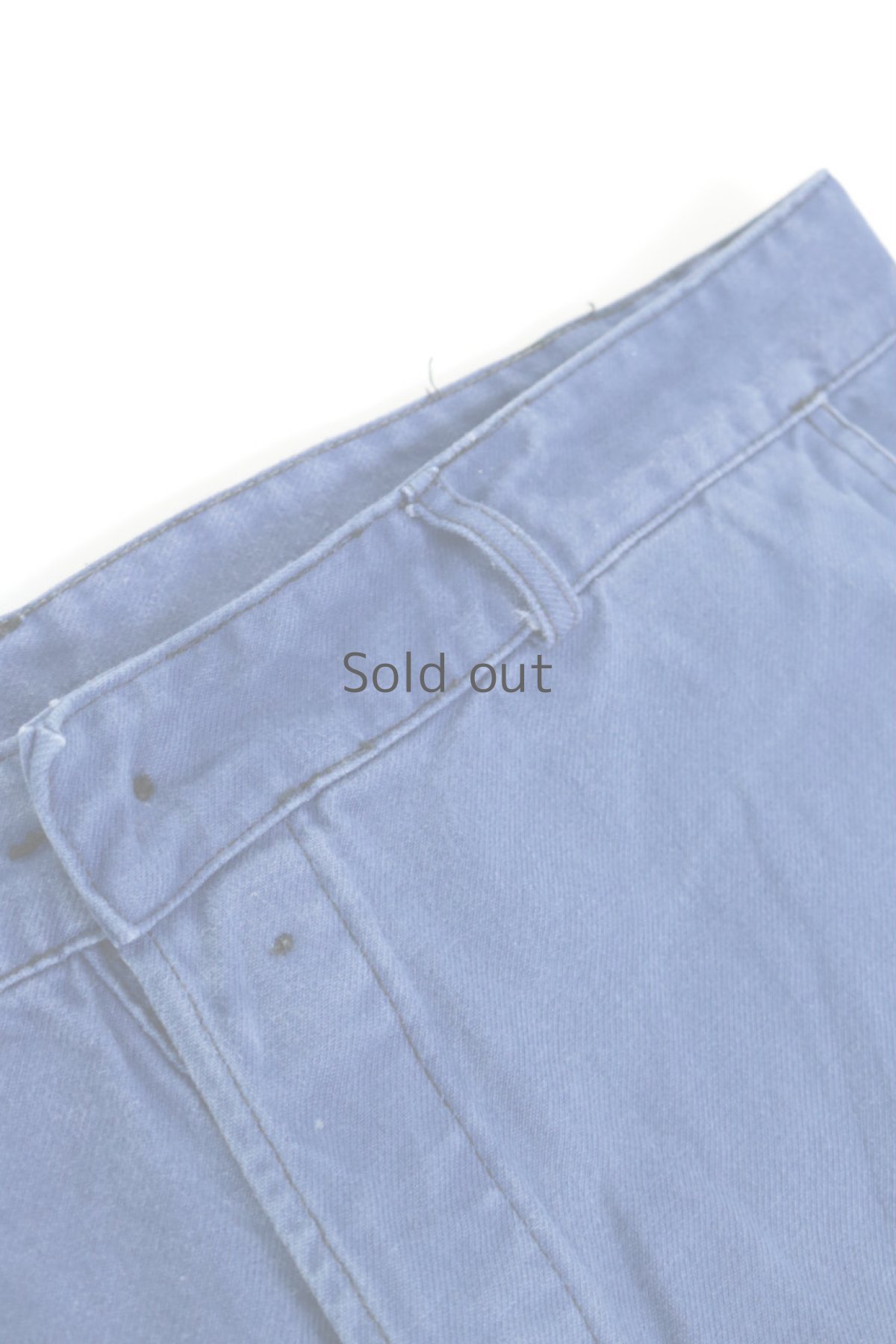 画像6: 【フランス】1970年代頃のブルーコットンワークパンツ (6)