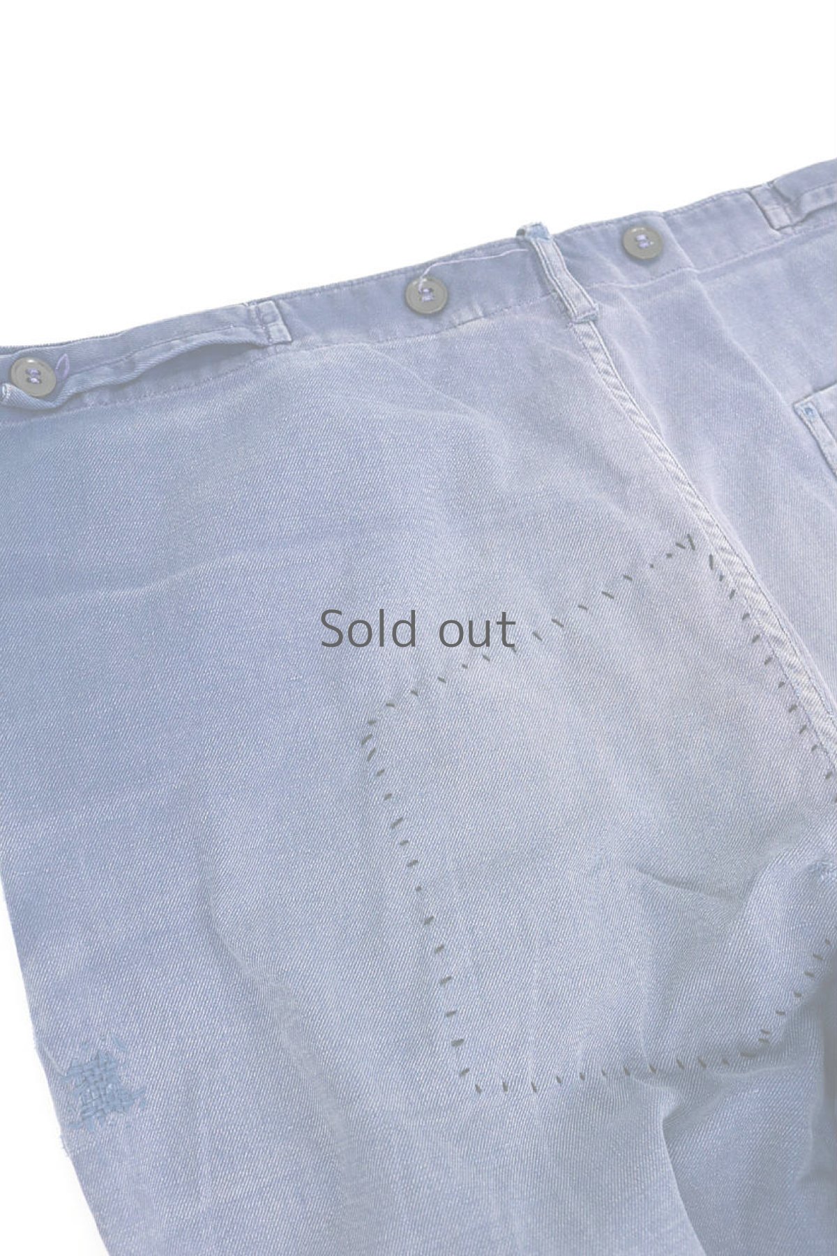 画像11: 【ドイツ】1960年代頃のパッチワークリペアされたワークパンツ (11)