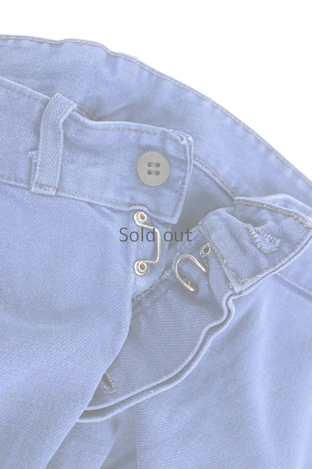 画像10: 【フランス】1960年代頃のブルーコットンワークパンツ (10)