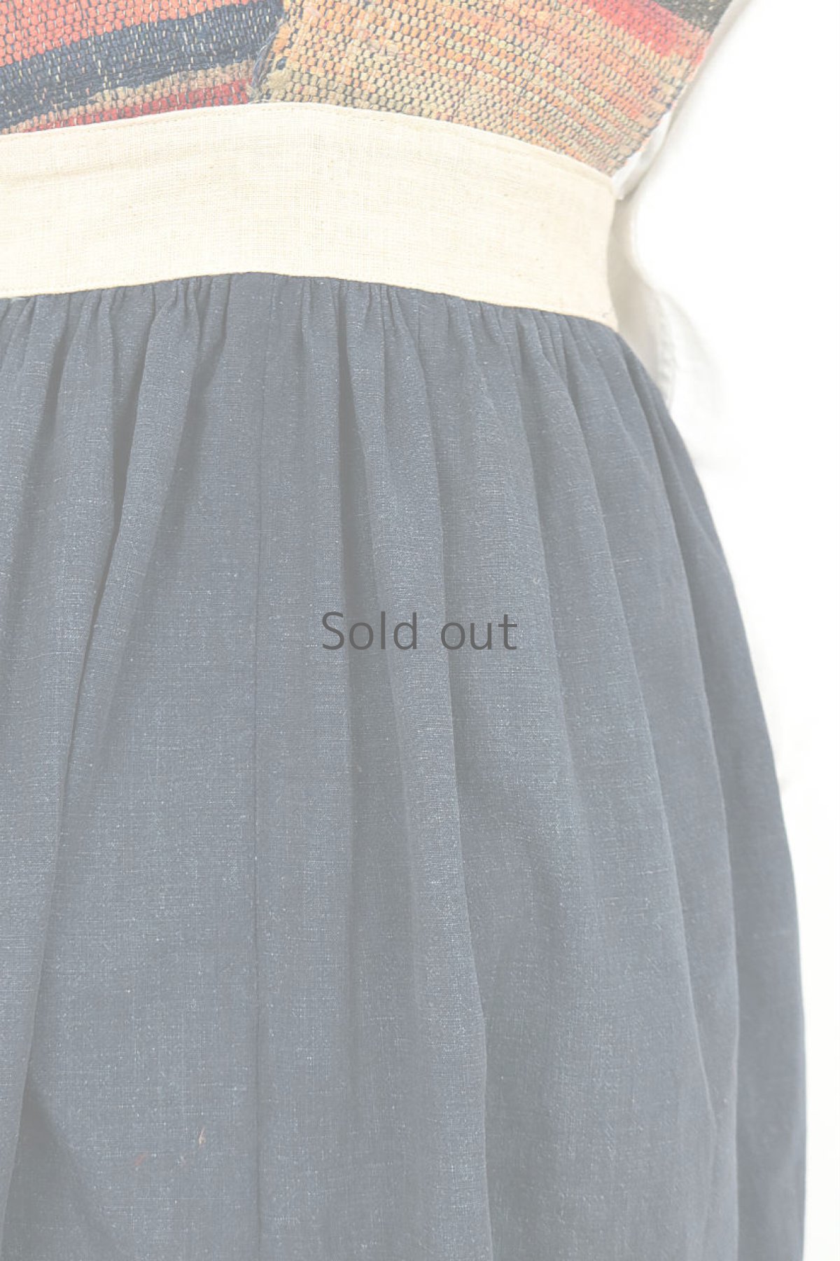 画像12: 【ササキチホ】古布+裂織り　かみしも巻きワンピース (12)