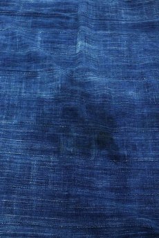画像8: 【西アフリカ】手織り藍染め綿　大判ショール（濃い藍色） (8)