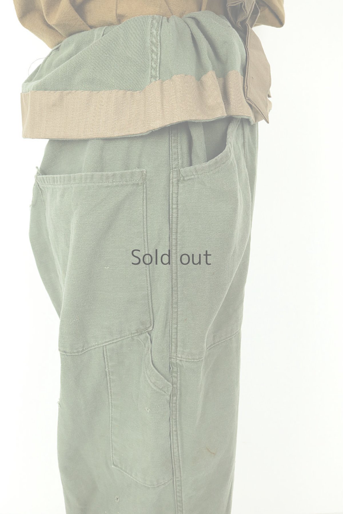 画像7: 【MITSUGU SASAKI】ビンテージ×リメイク　超ハイウエスト　ミリタリーパンツ(Ver.2) (7)