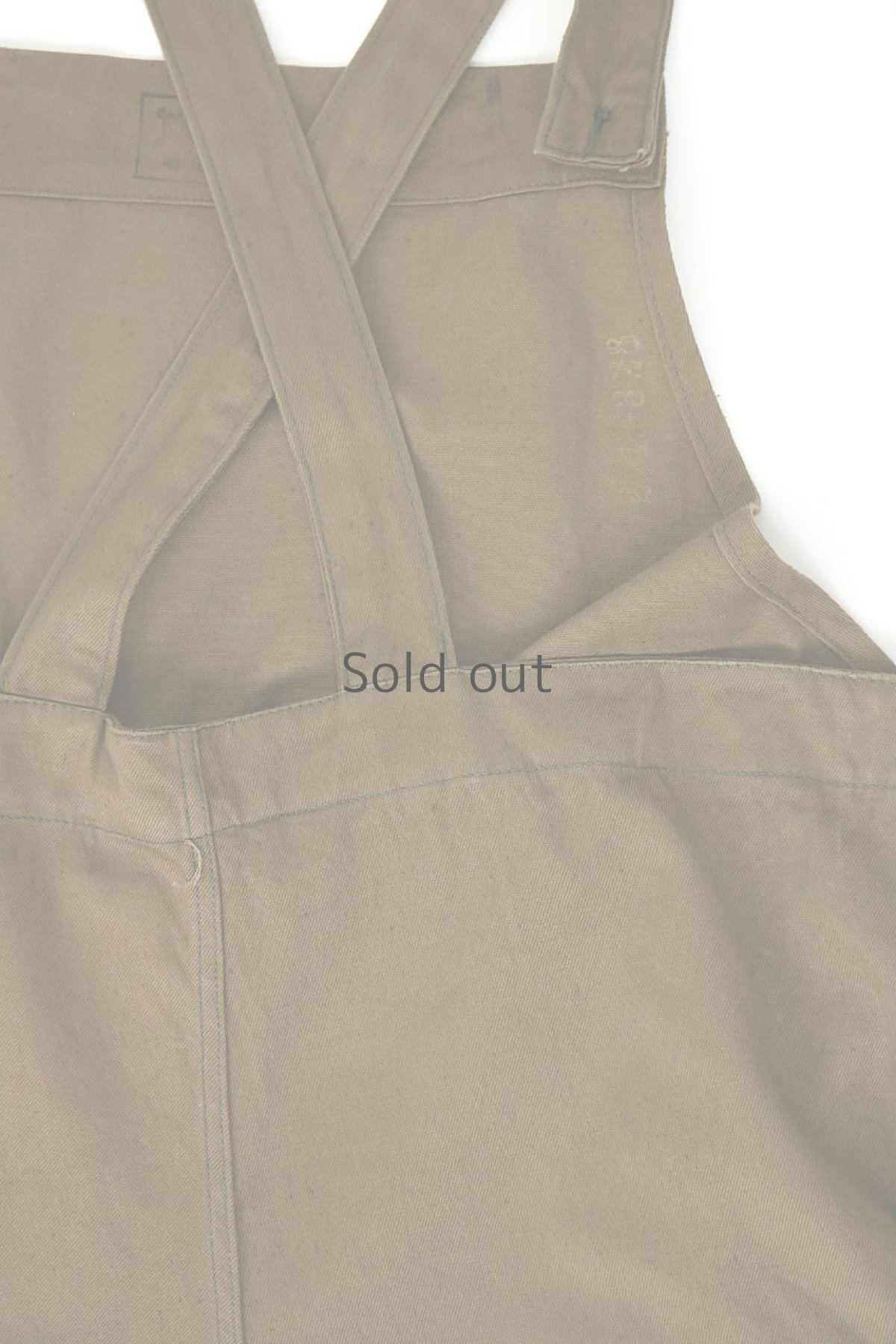 画像9: 【チェコ】ビンテージミリタリー　オーバーオール（ブラウン/未使用品） (9)