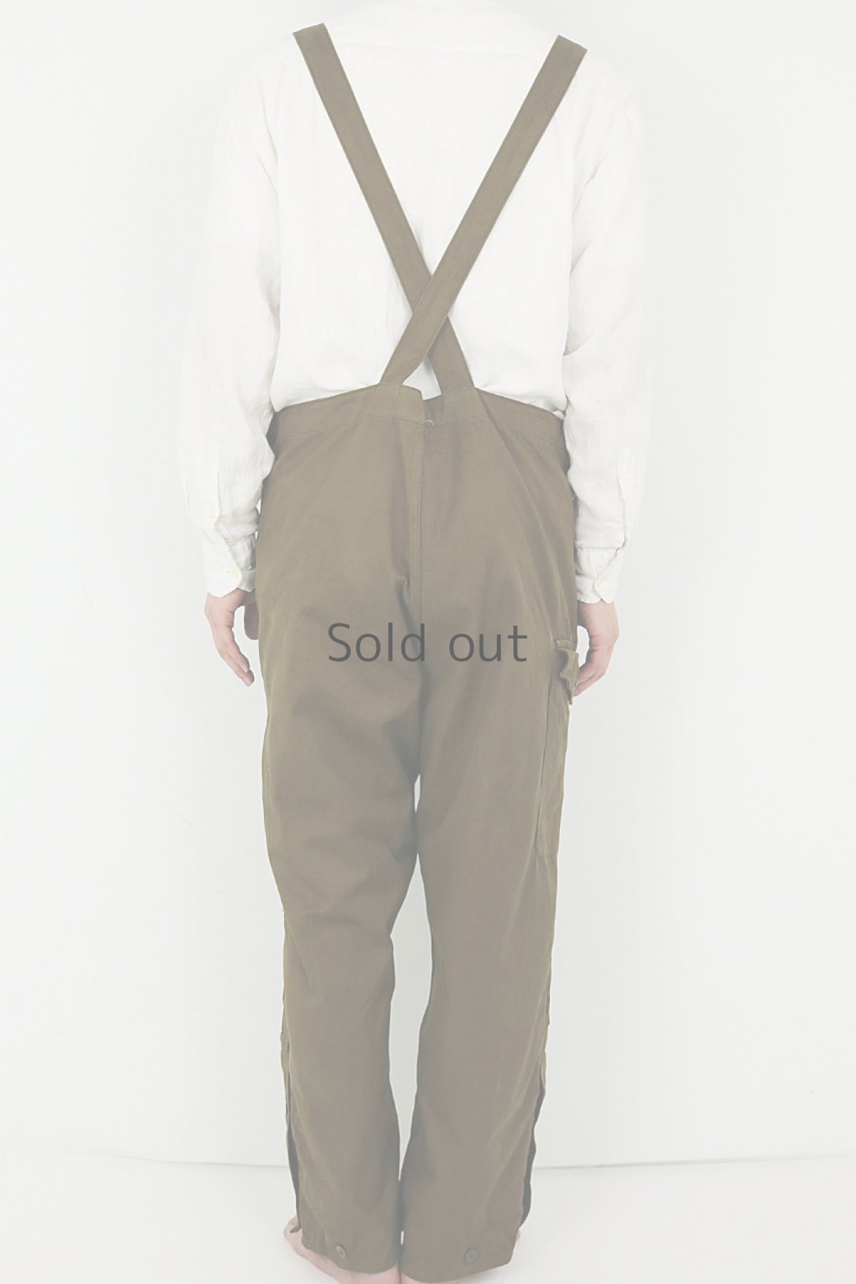 画像4: 【チェコ】ビンテージミリタリー　オーバーオール（ブラウン/未使用品） (4)