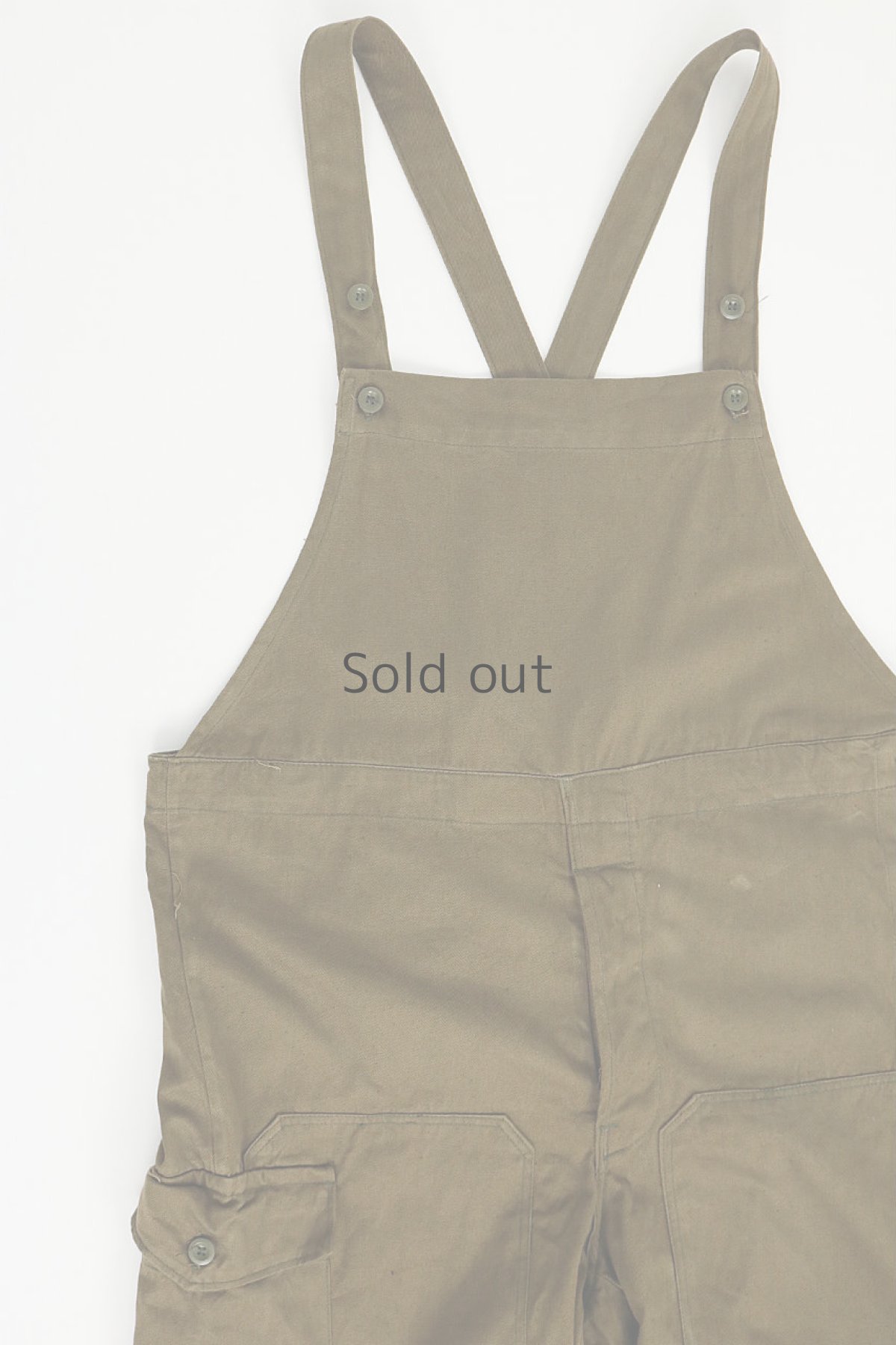 画像5: 【チェコ】ビンテージミリタリー　オーバーオール（ブラウン/未使用品） (5)