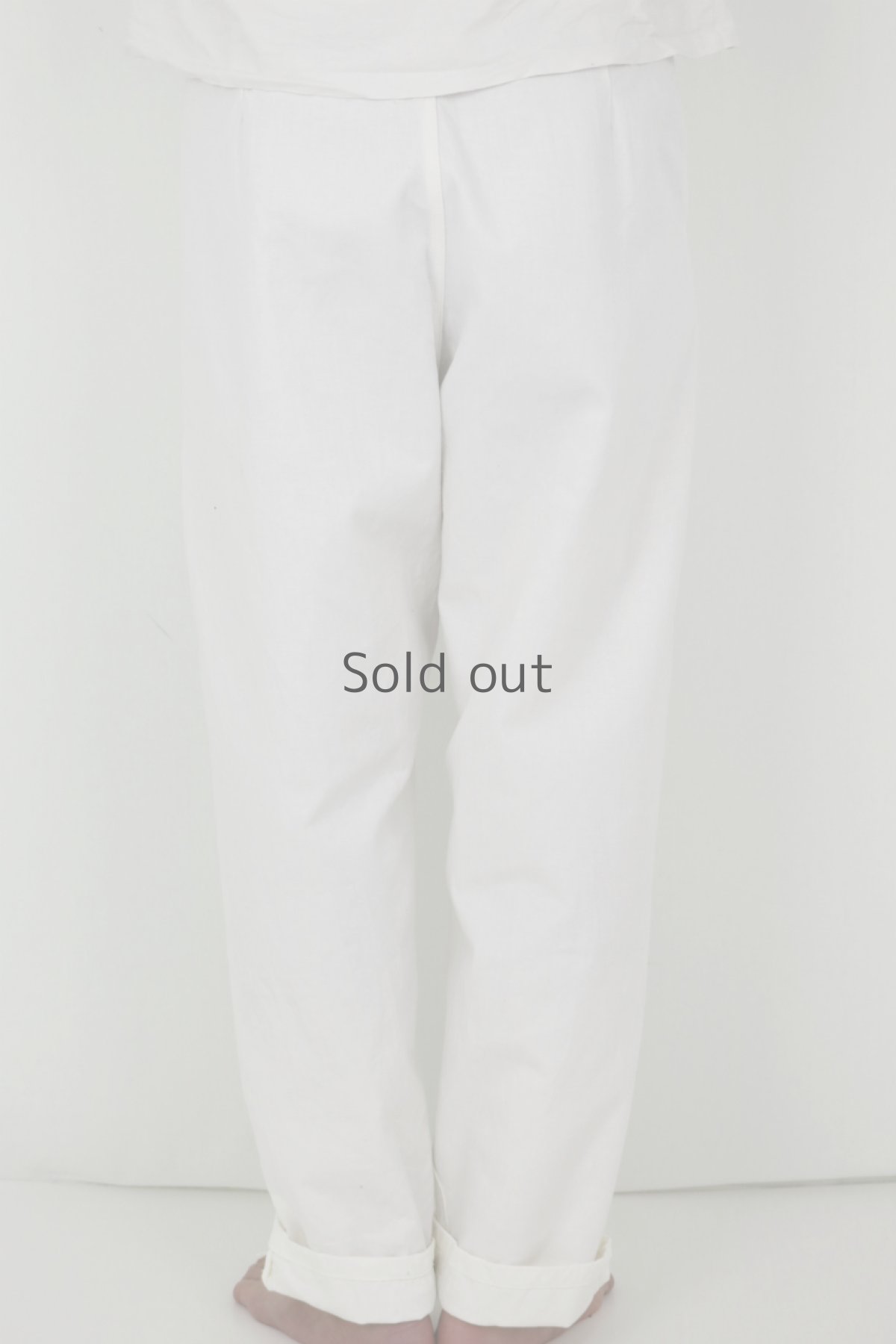 画像4: 【チェコ】ビンテージミリタリー　イージーパンツ（ホワイト/未使用品） (4)