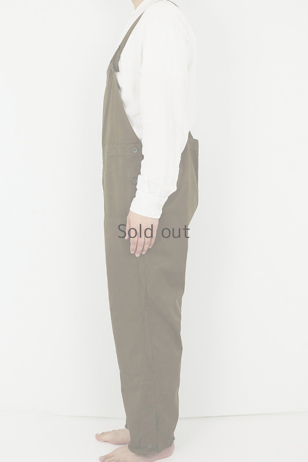 画像3: 【チェコ】ビンテージミリタリー　オーバーオール（ブラウン/未使用品） (3)