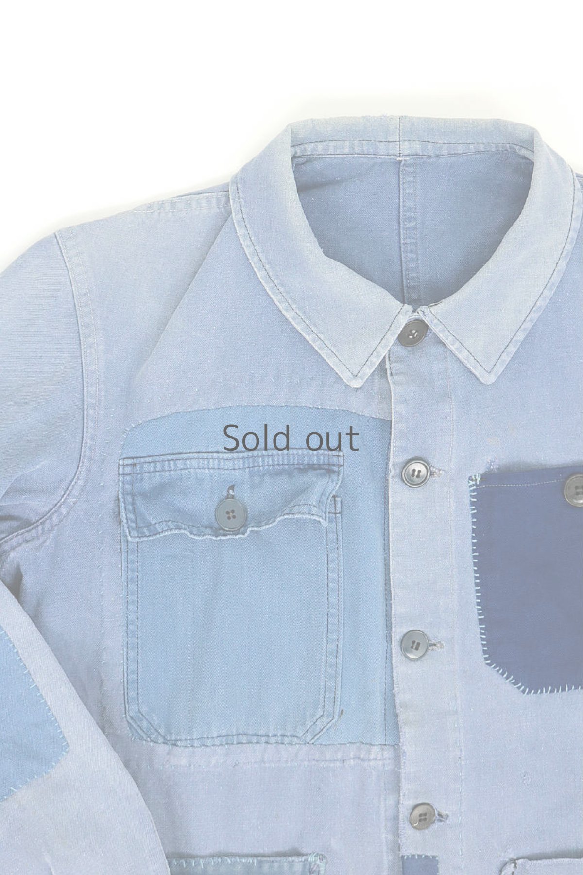 画像5: 【MITSUGU SASAKI】ビンテージリメイク　パッチワーク　ワークジャケット (5)