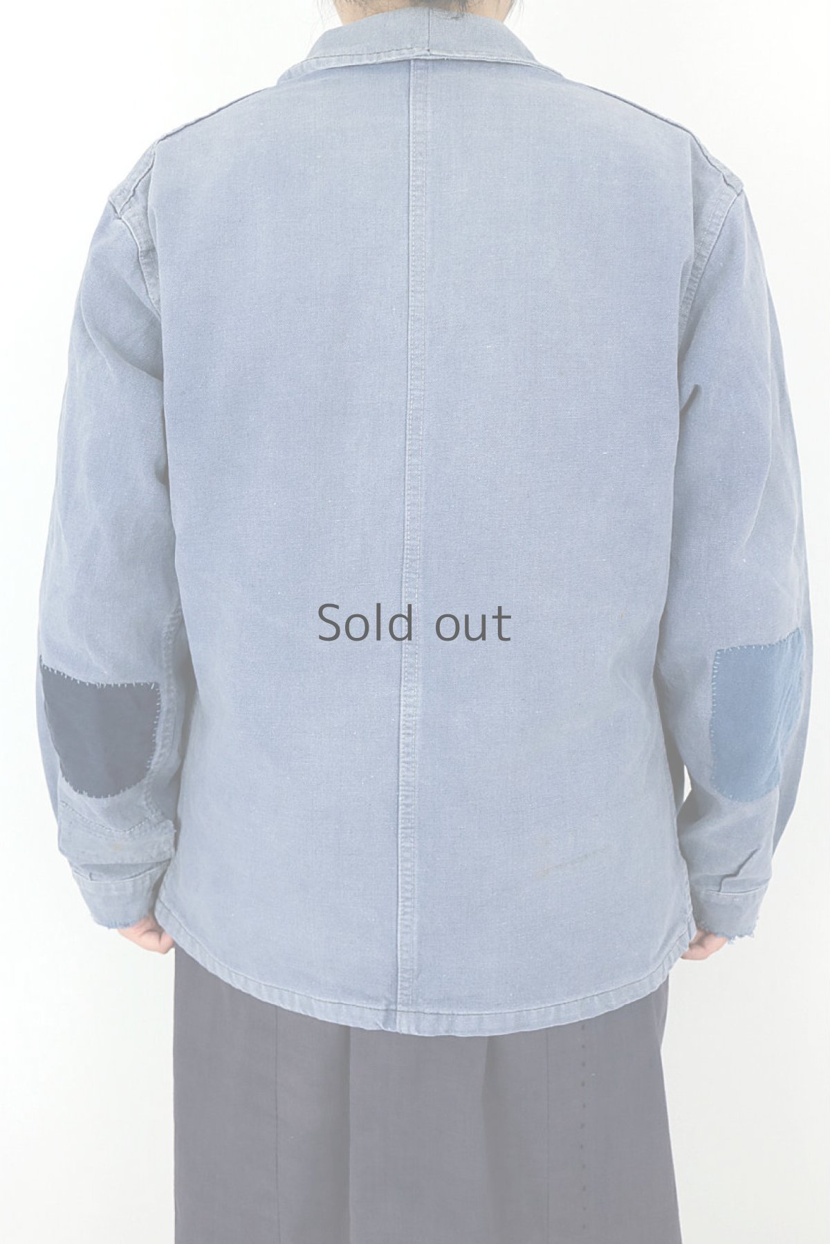 画像4: 【MITSUGU SASAKI】ビンテージリメイク　パッチワーク　ワークジャケット (4)