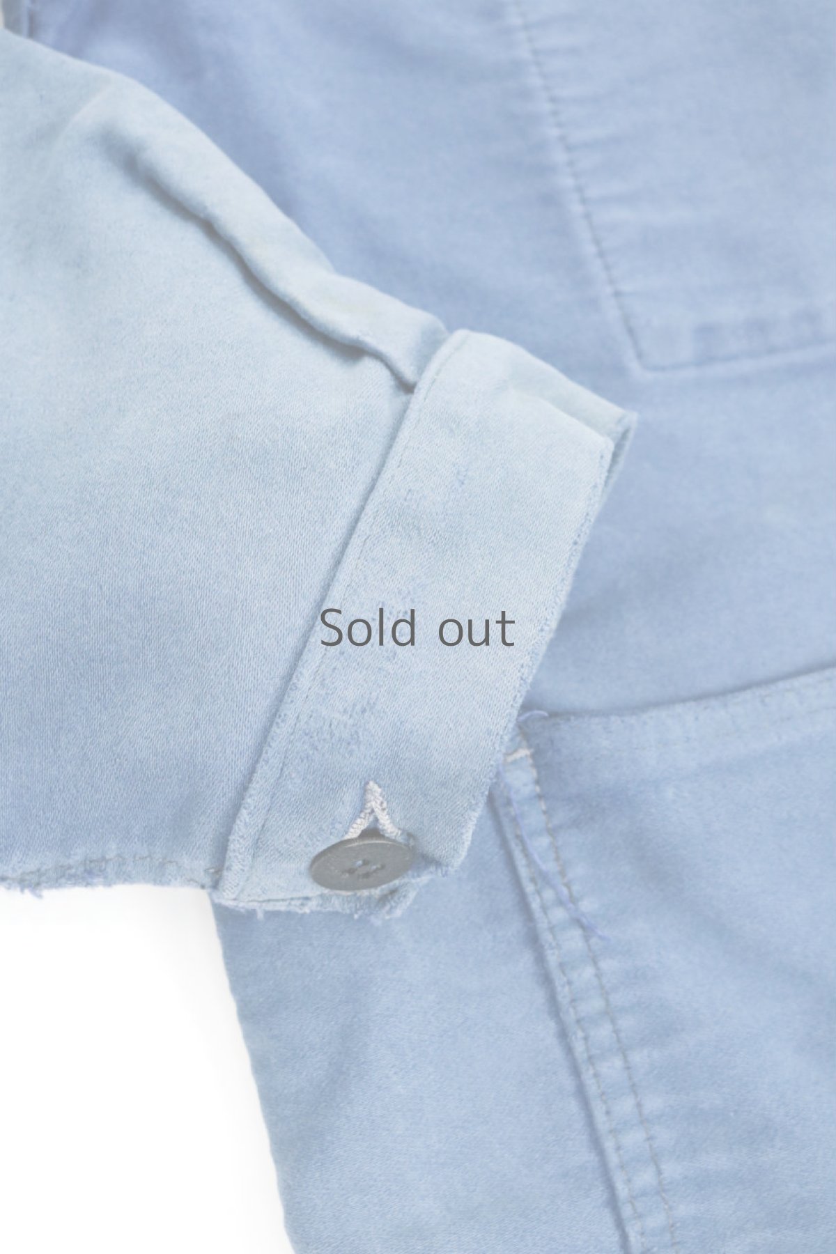 画像4: 【フランス】1950年代　モールスキンコットン　ワークジャケット（リペア有り） (4)