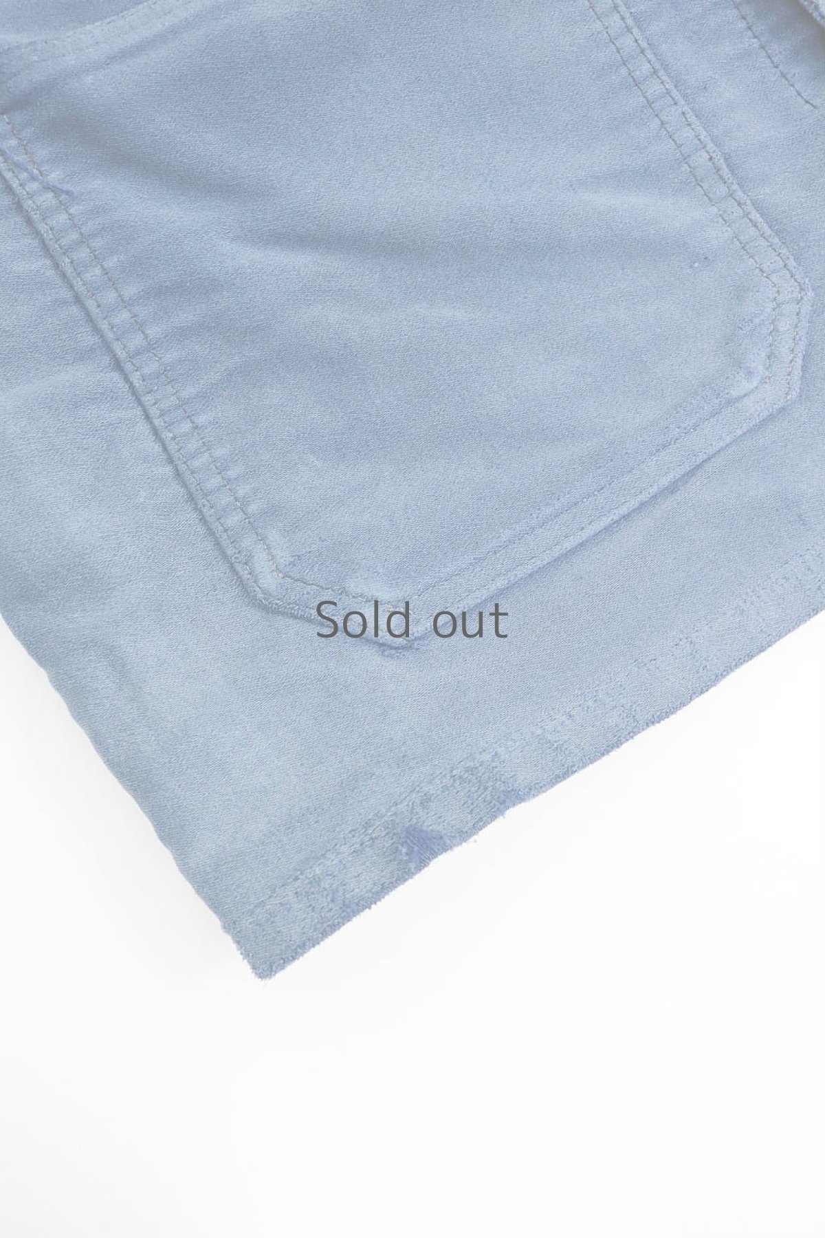 画像5: 【フランス】1950年代　モールスキンコットン　ワークジャケット（リペア有り） (5)