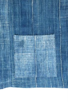 画像8: 【ササキチホ】手織り藍　羽織り（アフリカンインディゴ/ミドル丈/中間藍） (8)