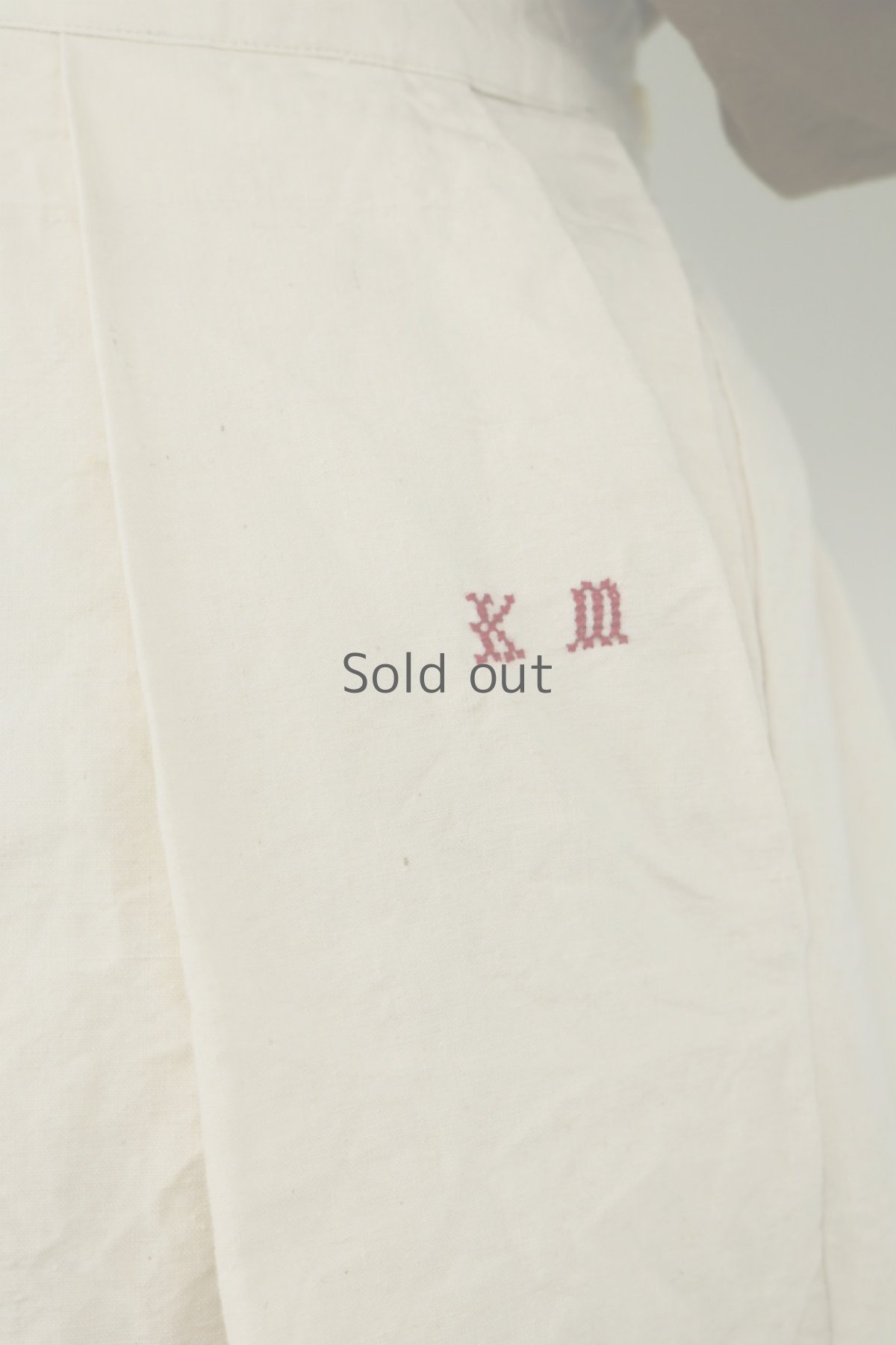 画像6: 【ササキチホ】アンティークリネン　ジャンパーロングスカート（生成り色） (6)