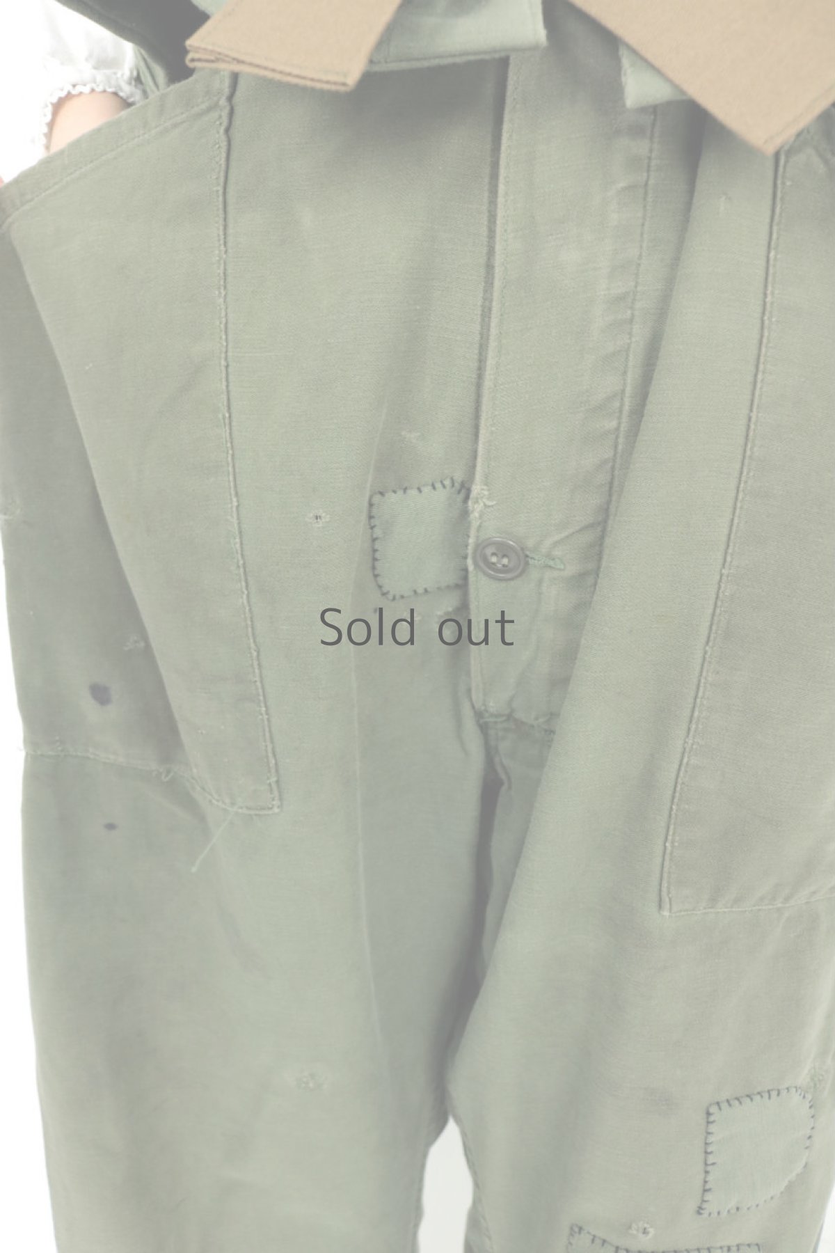 画像6: 【MITSUGU SASAKI】ビンテージ×リメイク　超ハイウエスト　ミリタリーパンツ(Ver.2) (6)