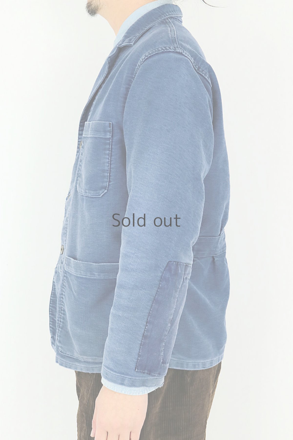 画像12: 【フランス】1950年代　モールスキンコットン　ワークジャケット（ノッチドラペル/Mont Kemmel） (12)