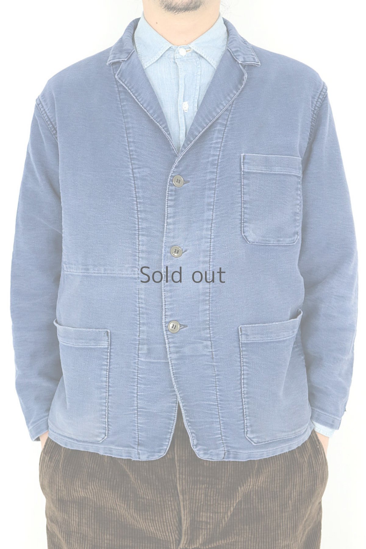 画像11: 【フランス】1950年代　モールスキンコットン　ワークジャケット（ノッチドラペル/Mont Kemmel） (11)